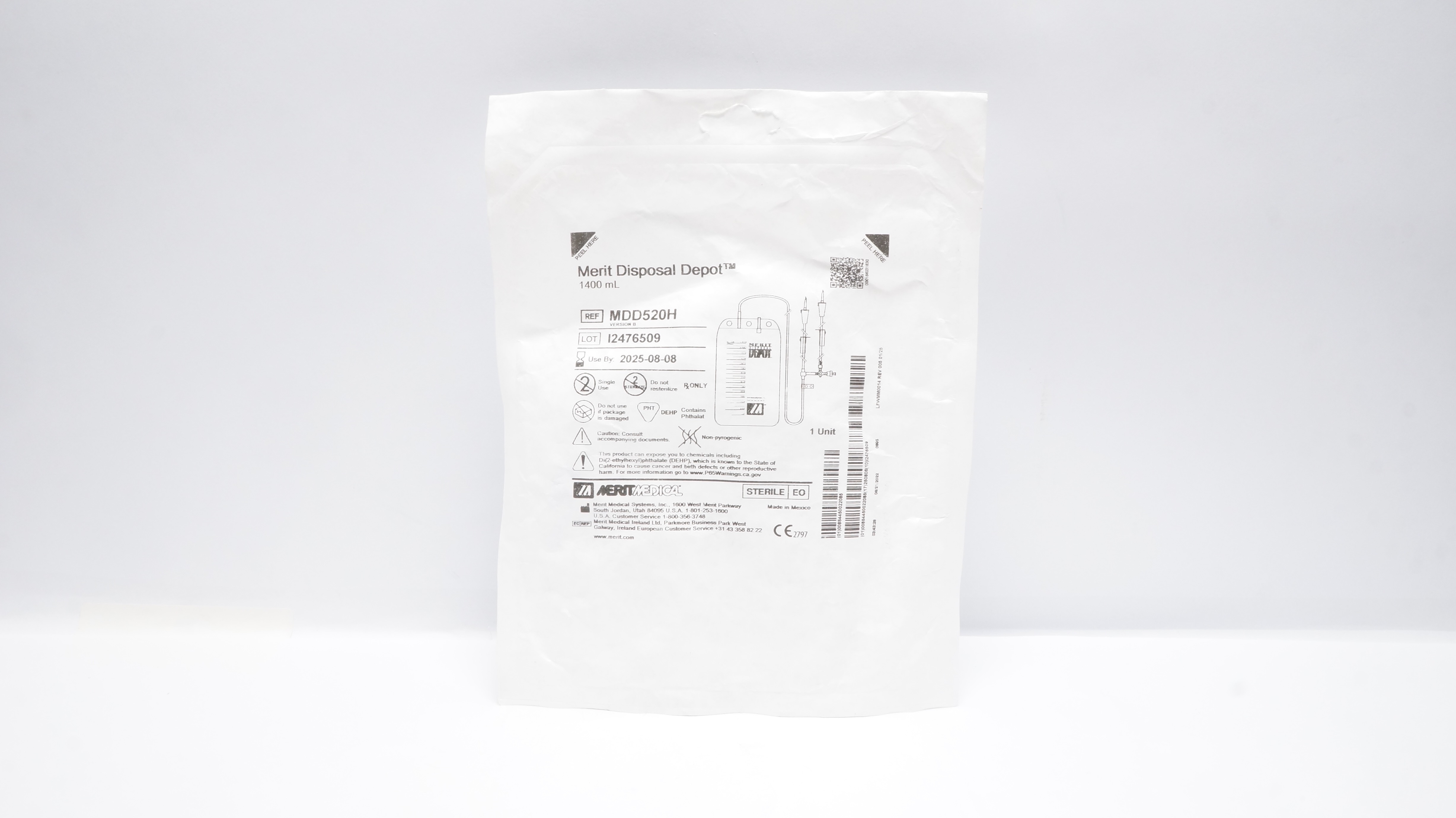 Merit Medical MDD520H Merit Disposal Depot 1400mL