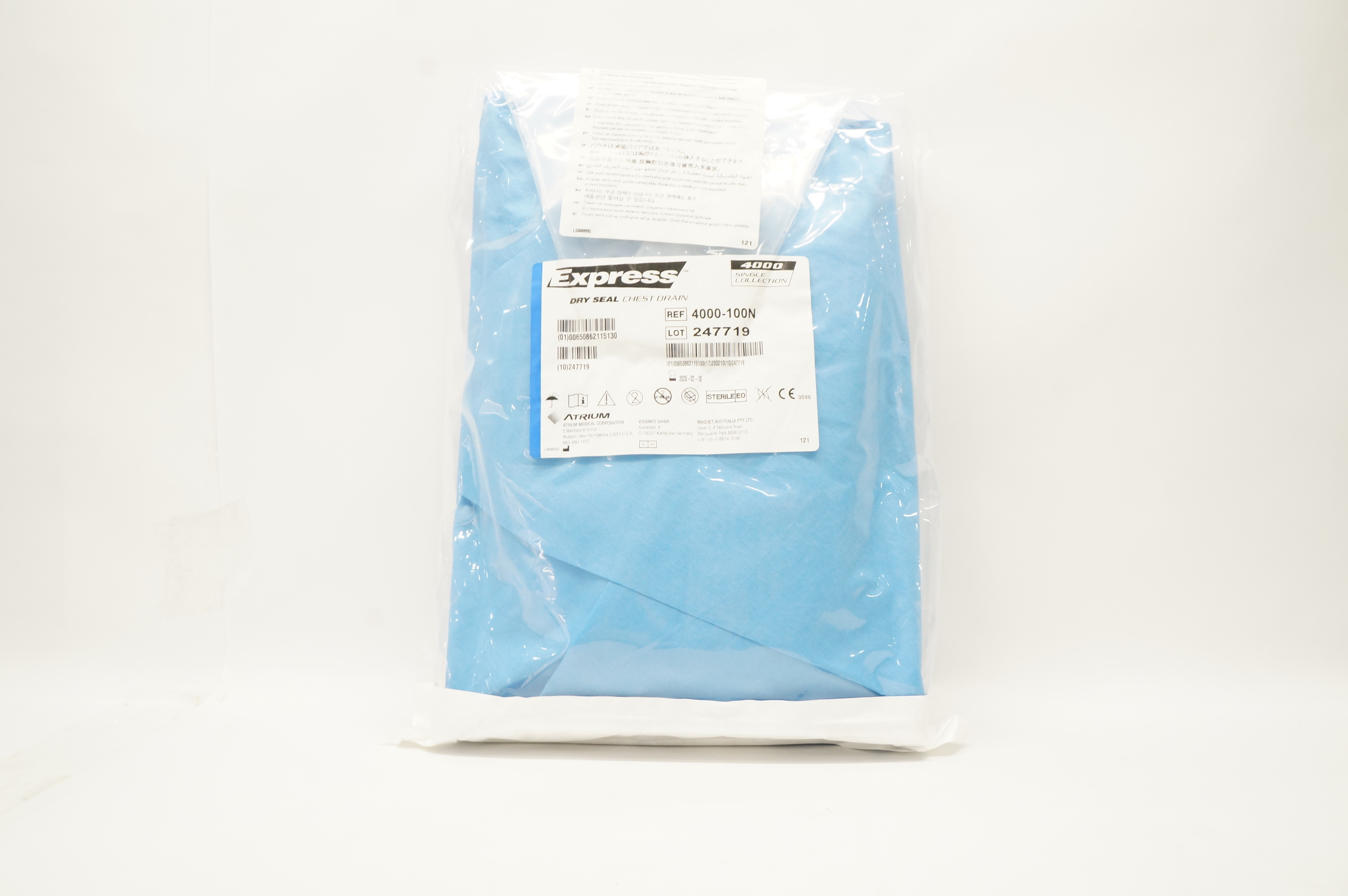 Atrium 4000-100N Express Dry Seal Chest Drain (x)