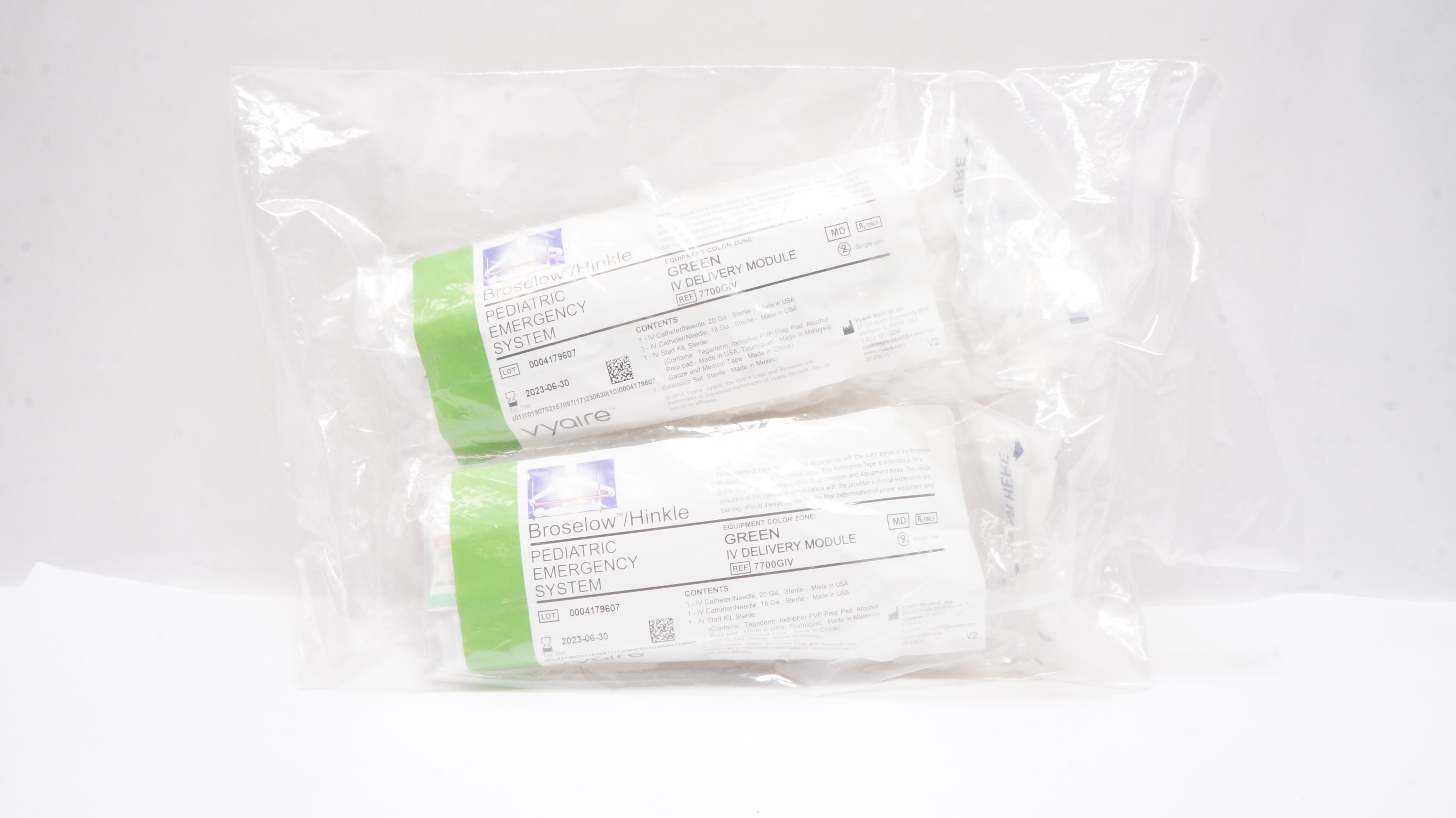 Vyaire 7700GIV 7700GIV Broselow Hinkle Pediatric Emergency System (x)- Pack of 2