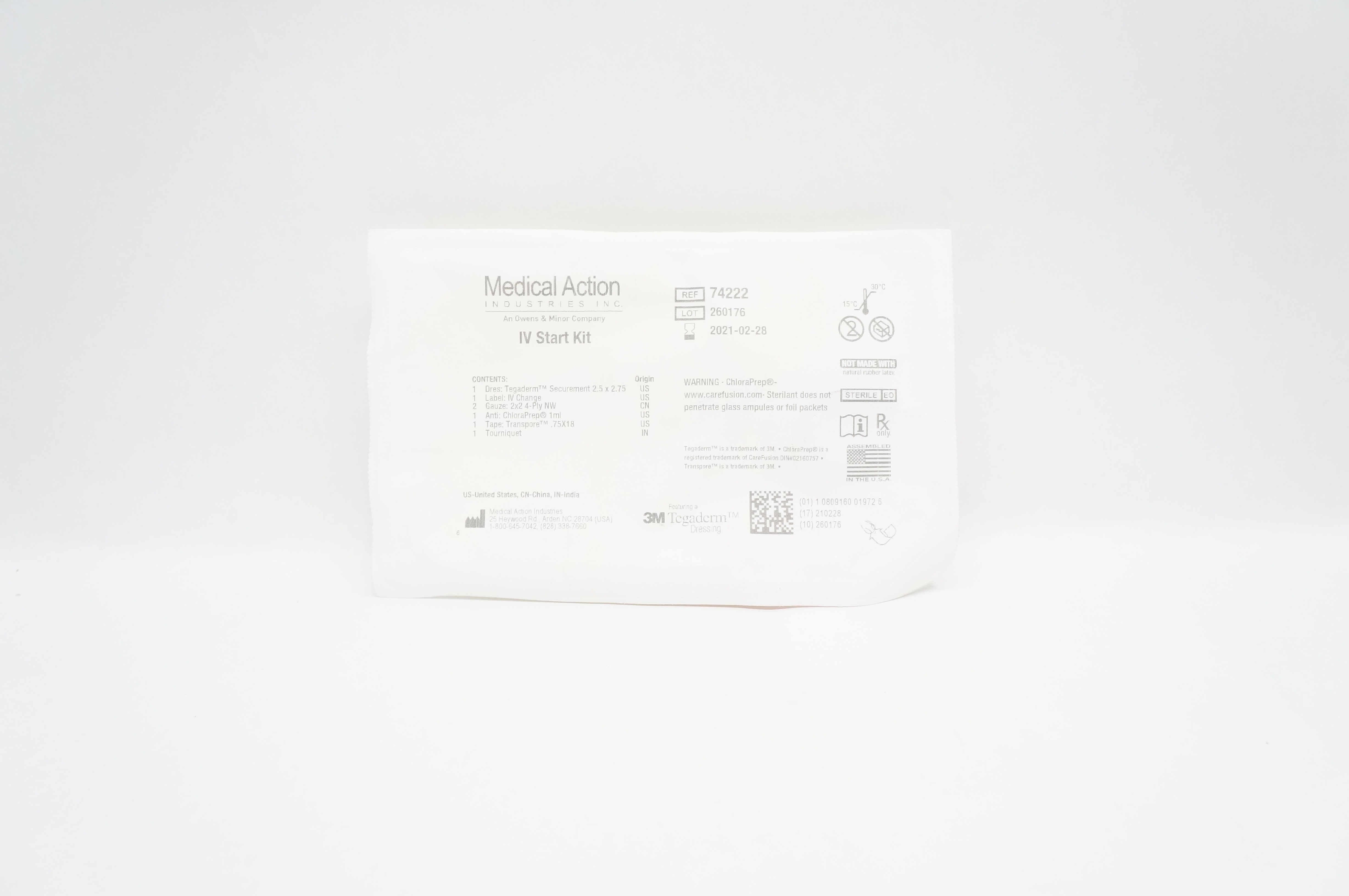 3M 74222 Tegaderm Medical Action IV Start Kit (x)