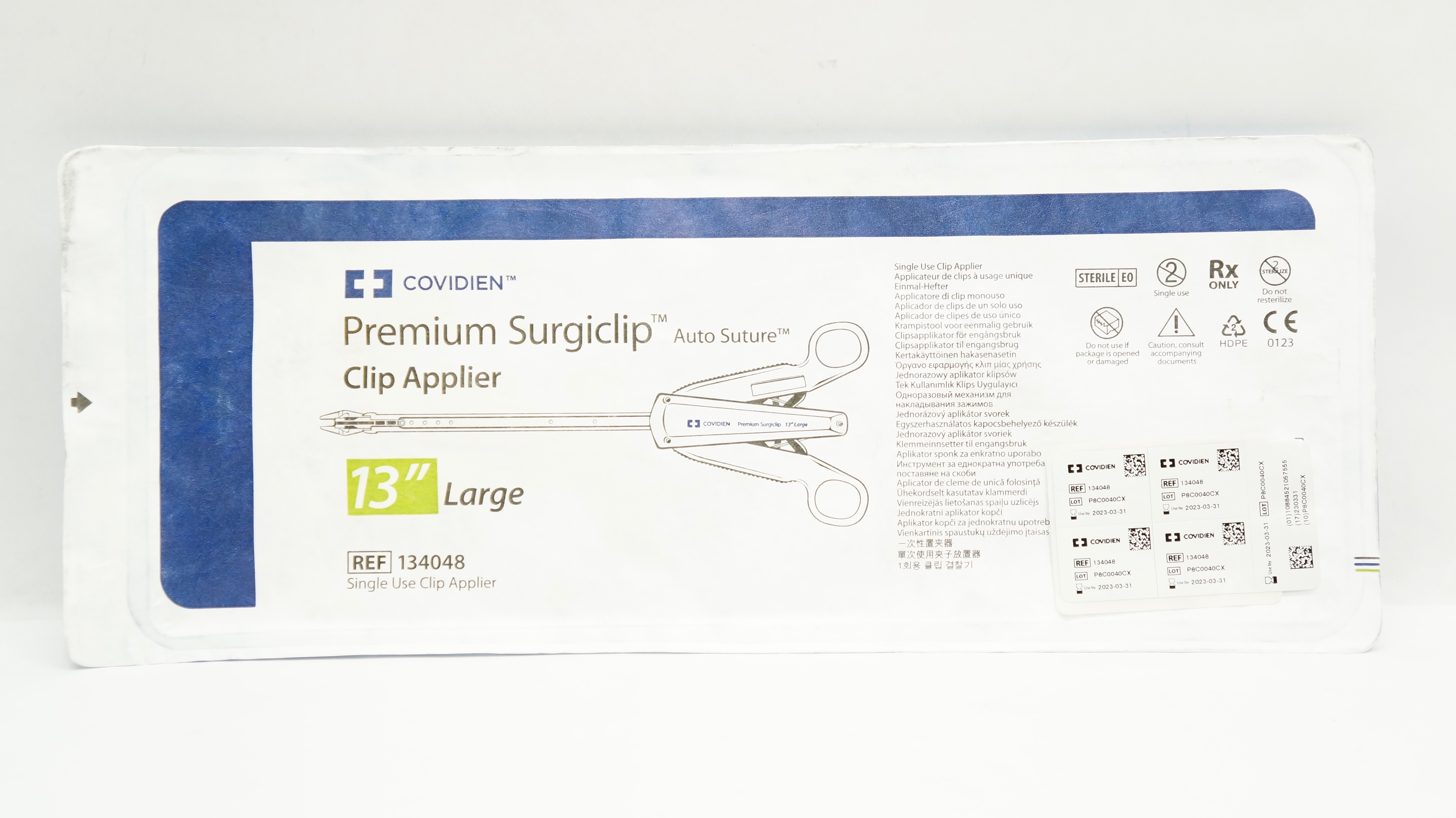Covidien 134048 Premium Surgiclip Clip Applier 13inch Large (x)
