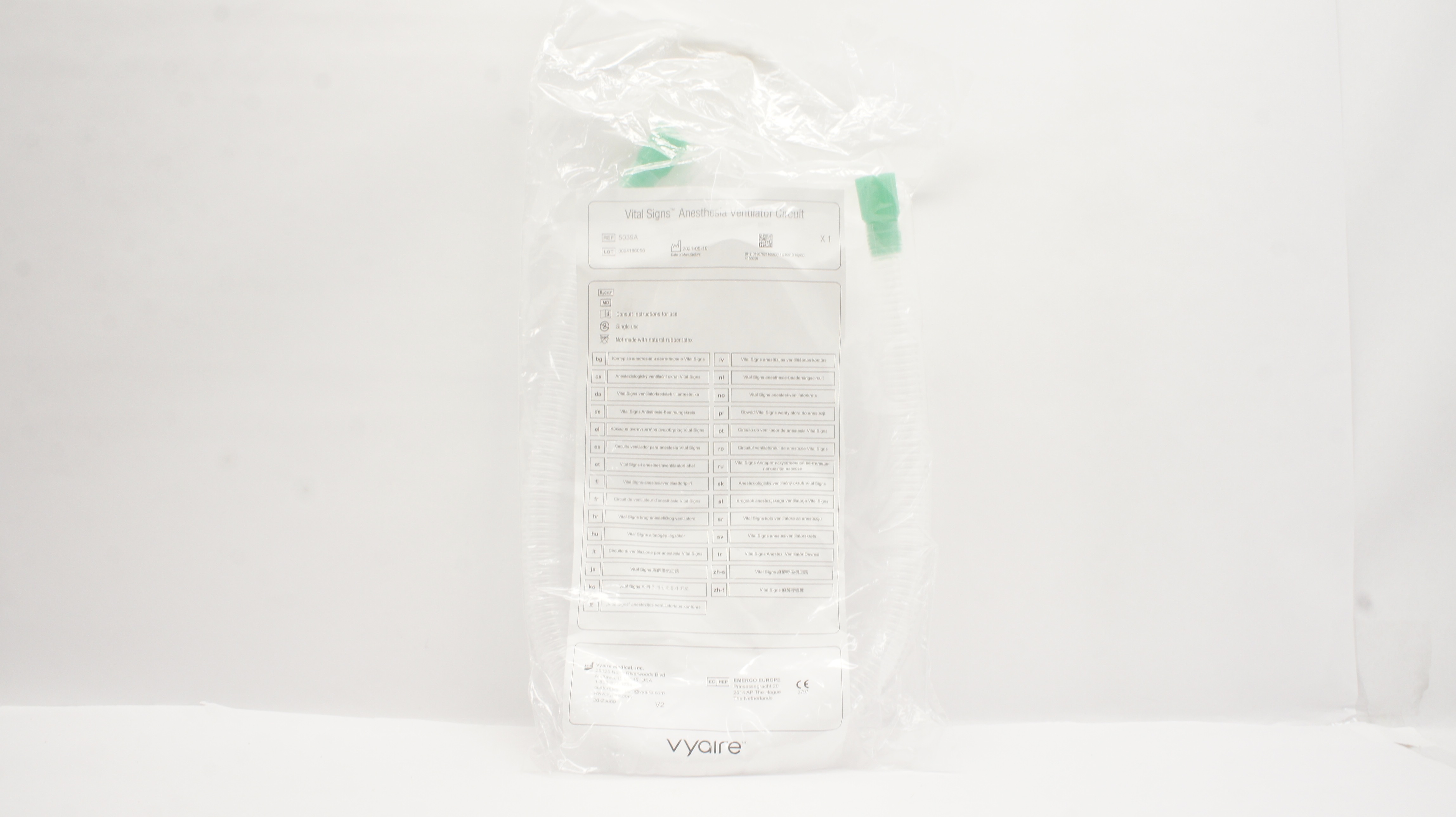 Vyaire 5039A Vital Signs Anesthesia Ventilator Circuit