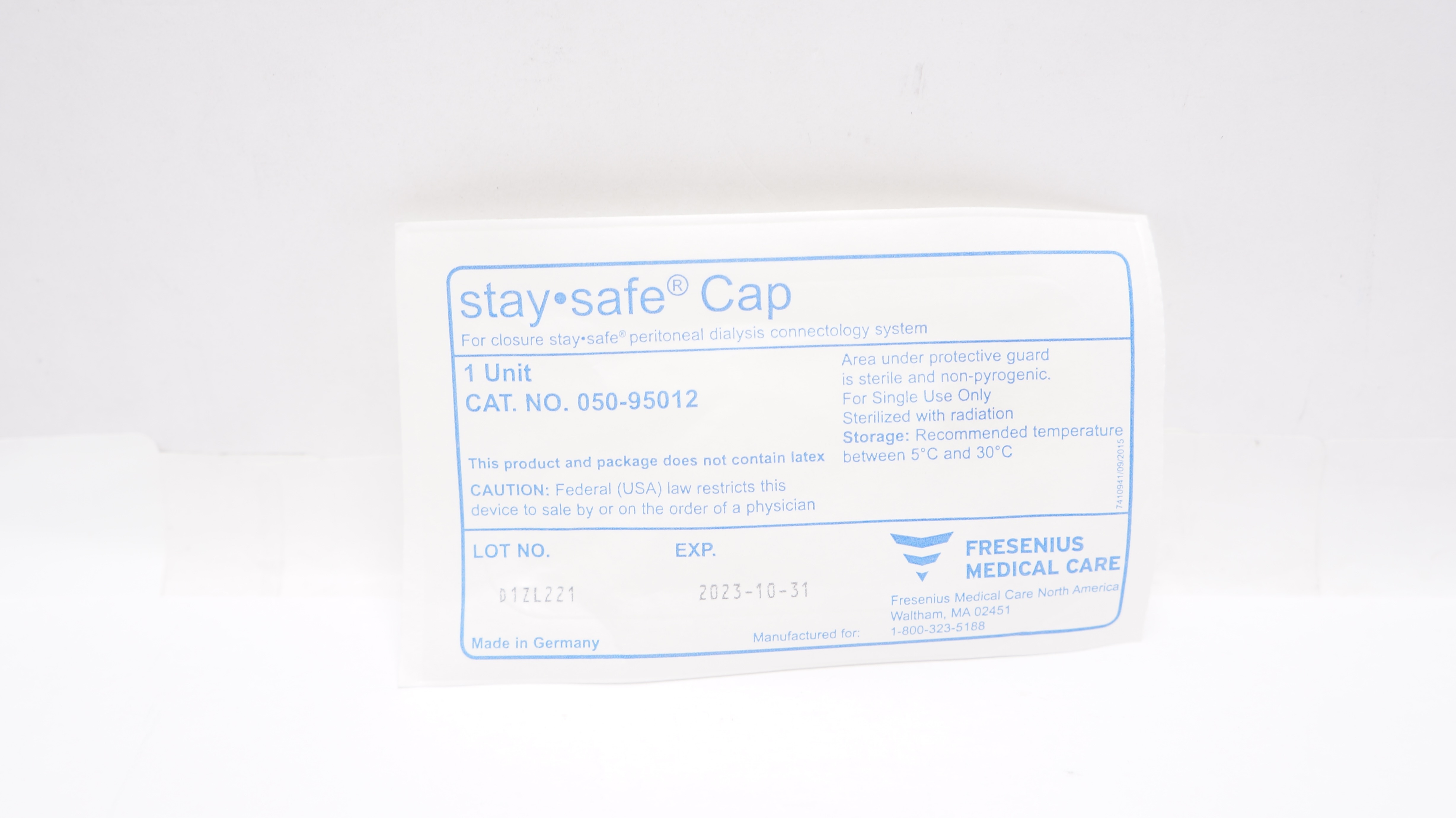 Fresenius 05095012 StaySafe Cap Peritoneal Dialysis Accessories (x)