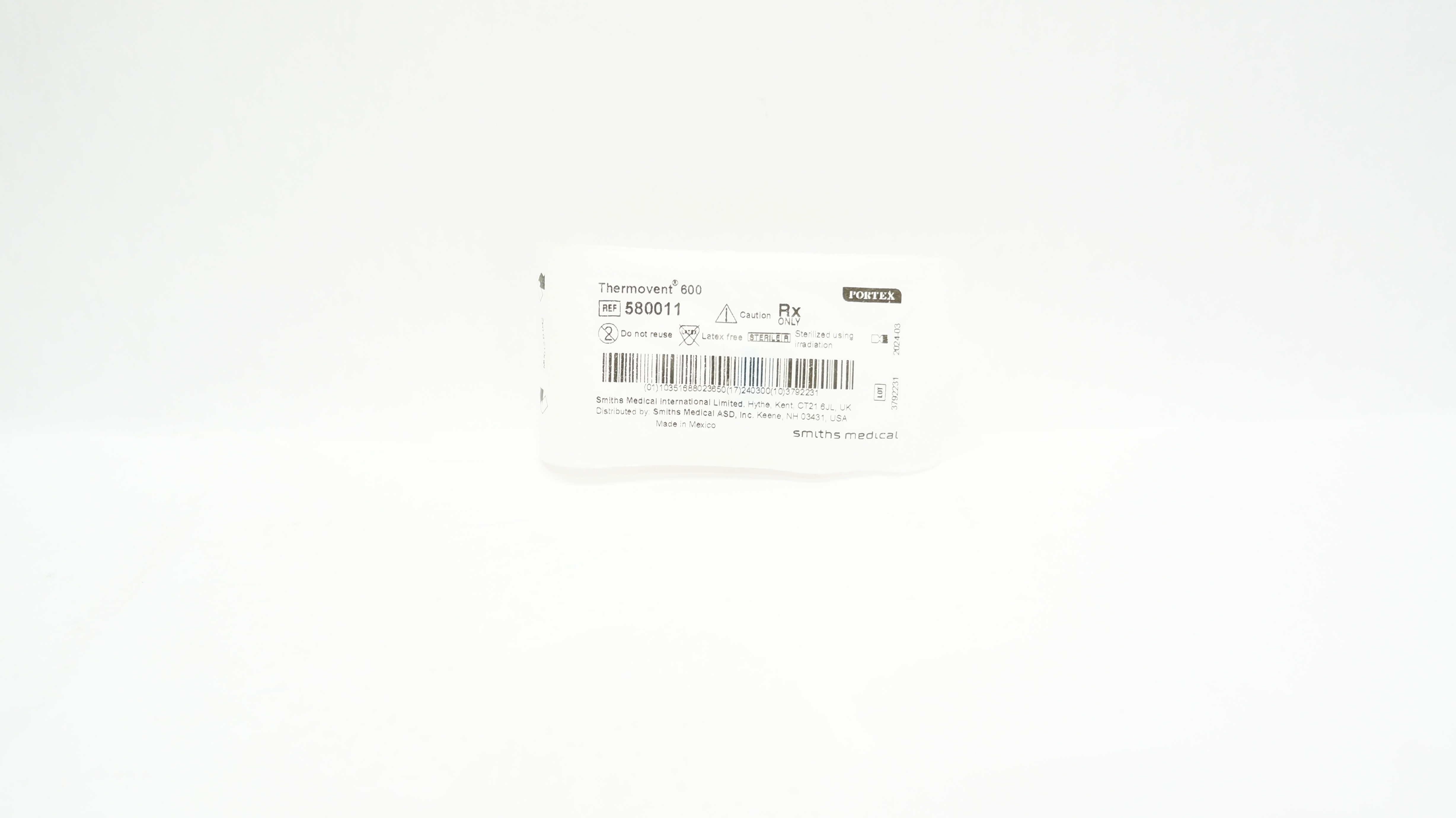Smiths Medical 580011 Portex Thermovent 600 Heat and Moisture Exchanger