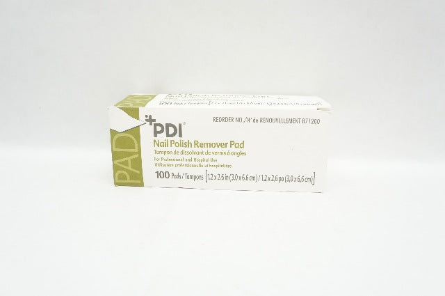 PDI B71200 Nail Polish Removal Pad 1.2inch x 2.6inch - Box of 40