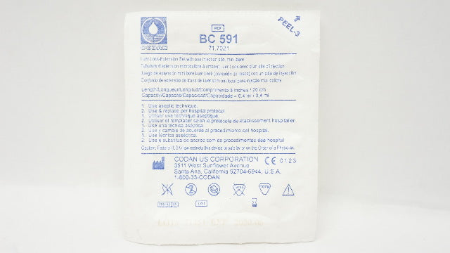 Codan 71.7021 BC 591 Luer Lock-Extension Set with One Injection Site (x)