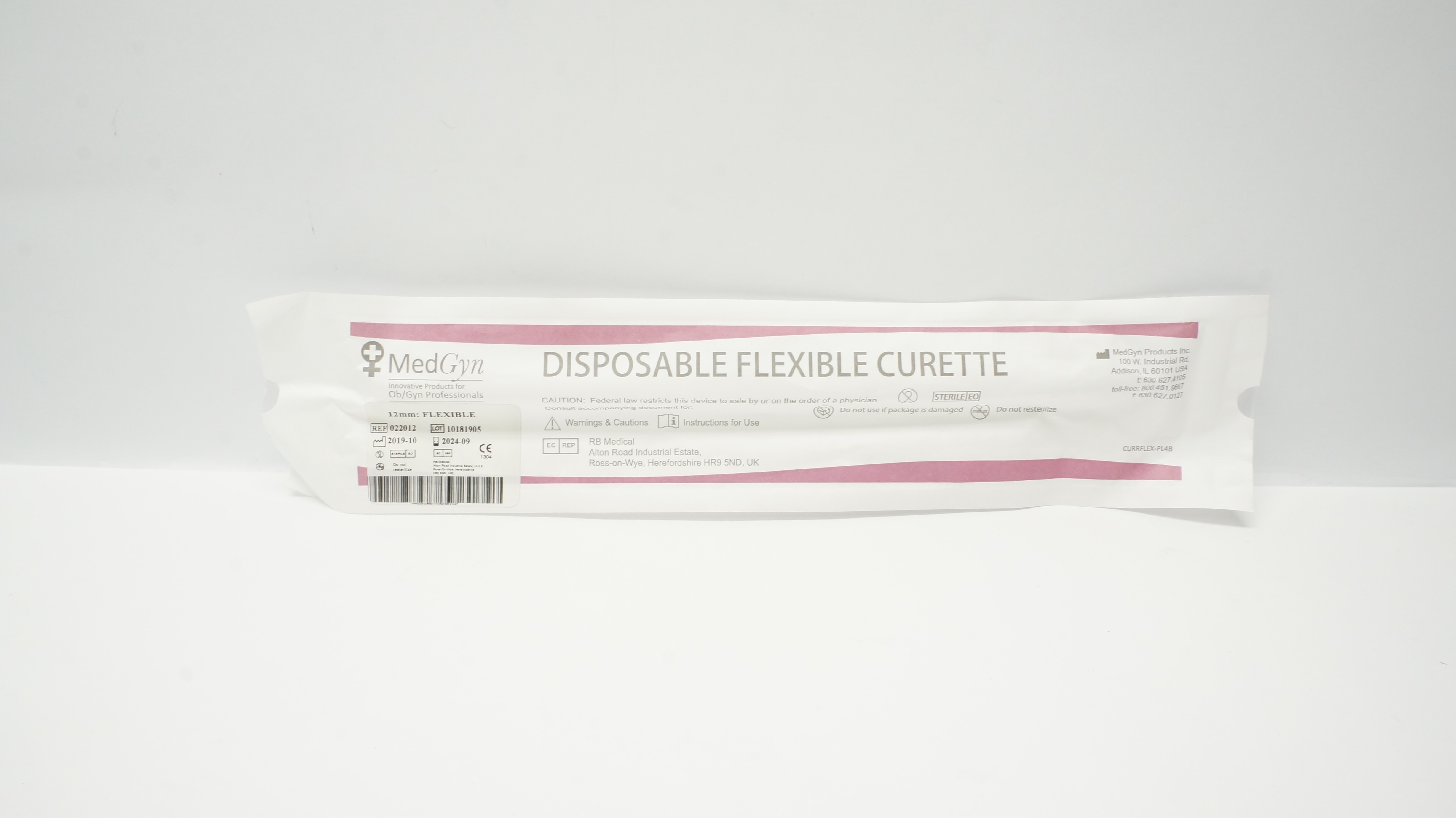 MedGyn 022012 Disposable Flexible Curette 12mm (x)
