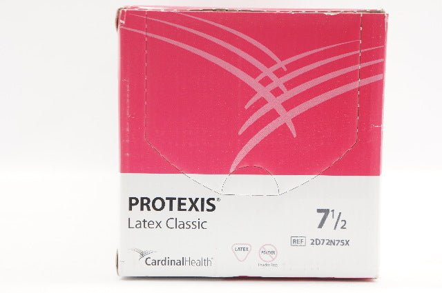 Cardinal Health 2D72N75X PROTEXIS Latex Classic Gloves 7 1/2 - Box of 50(x)