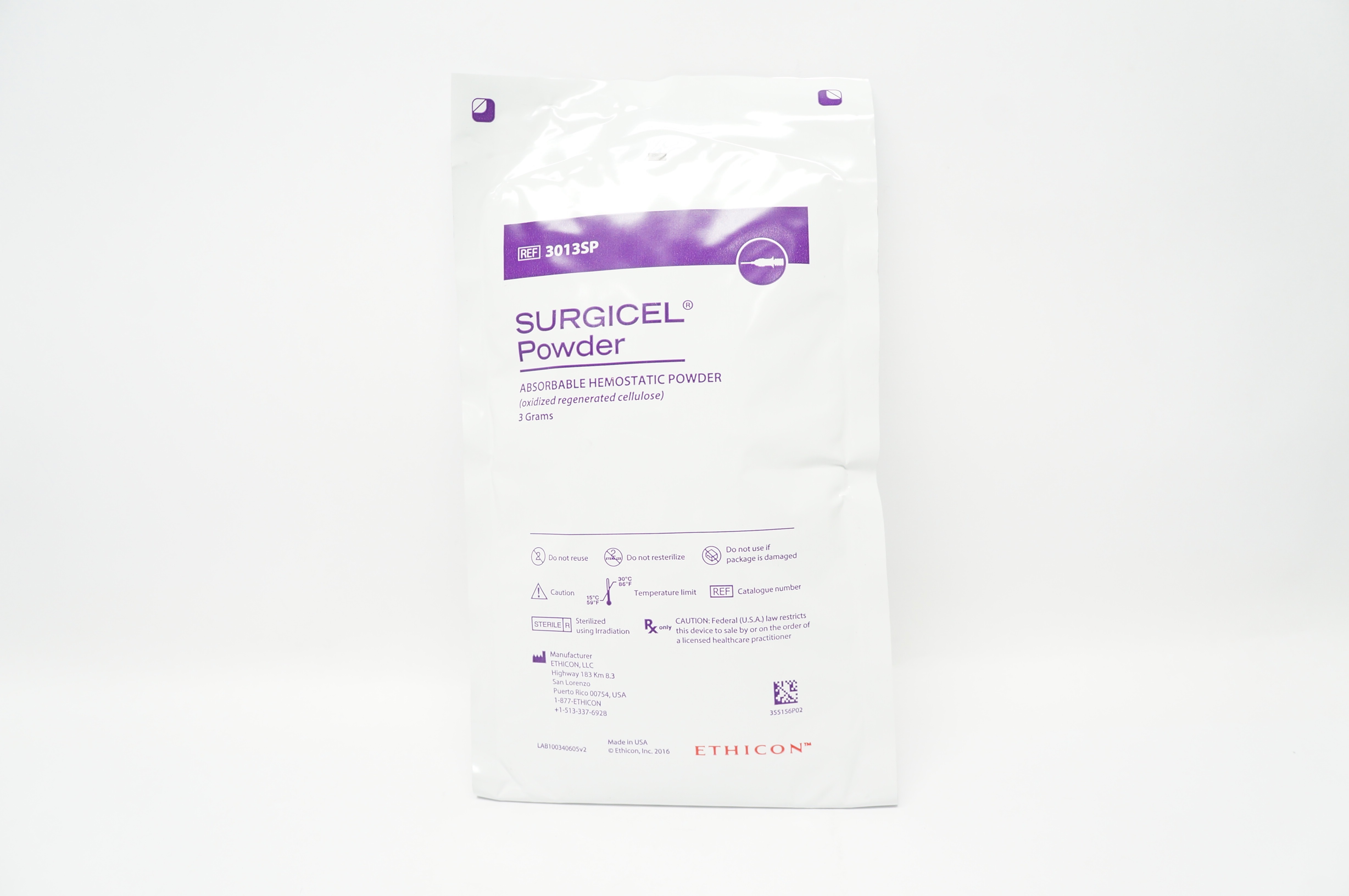 Ethicon 3013SP Surgicel Powder Absorbable Hemostatic Powder 3 Grams (x)