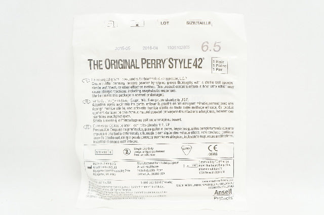 Ansell 5711102 The Original Perry Style 42, Surgical Gloves, Size 6-1/2 (x)