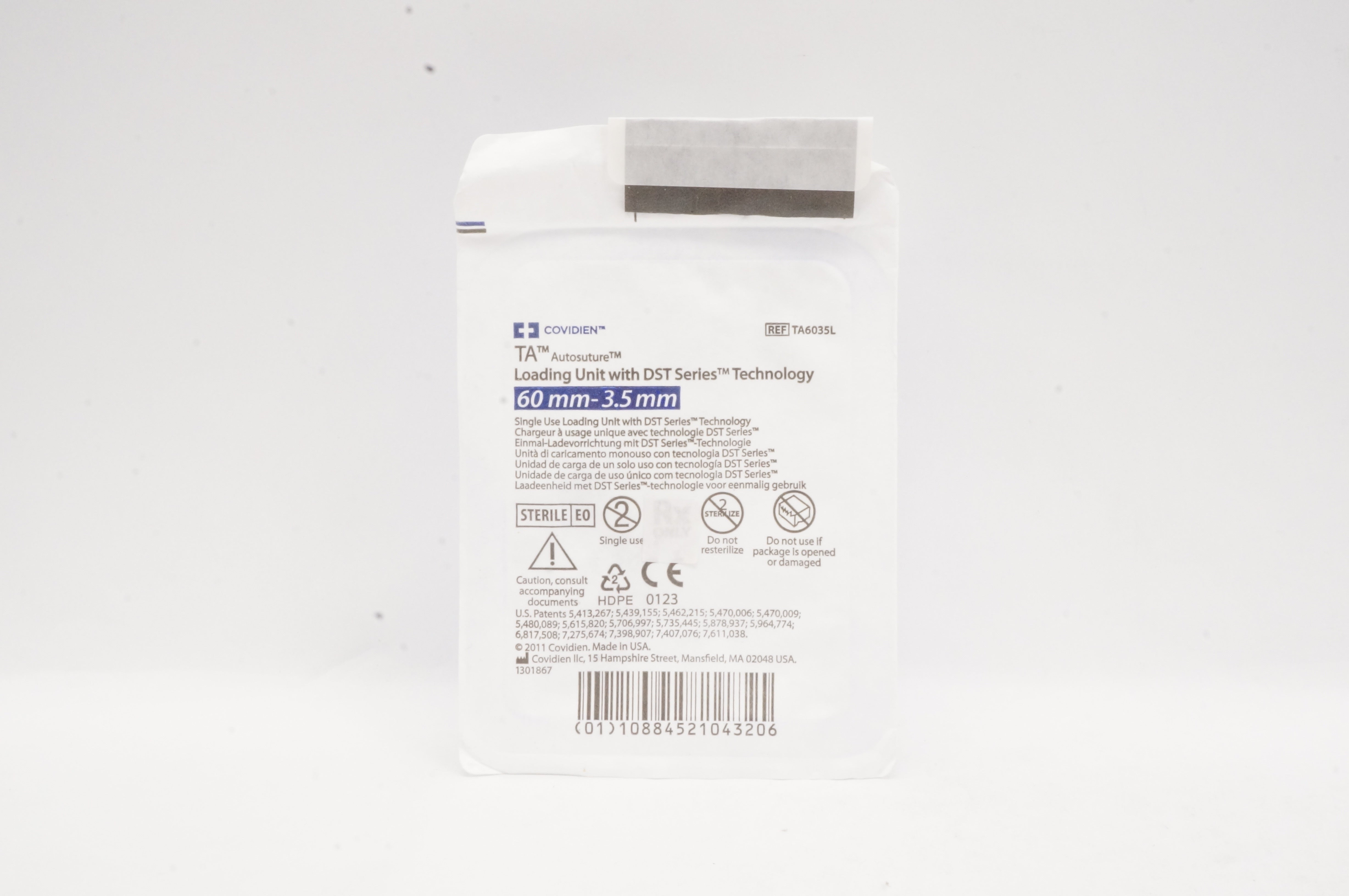 Covidien TA6035L TA Autostre Loading Unit 60mm x 3.5mm (x)