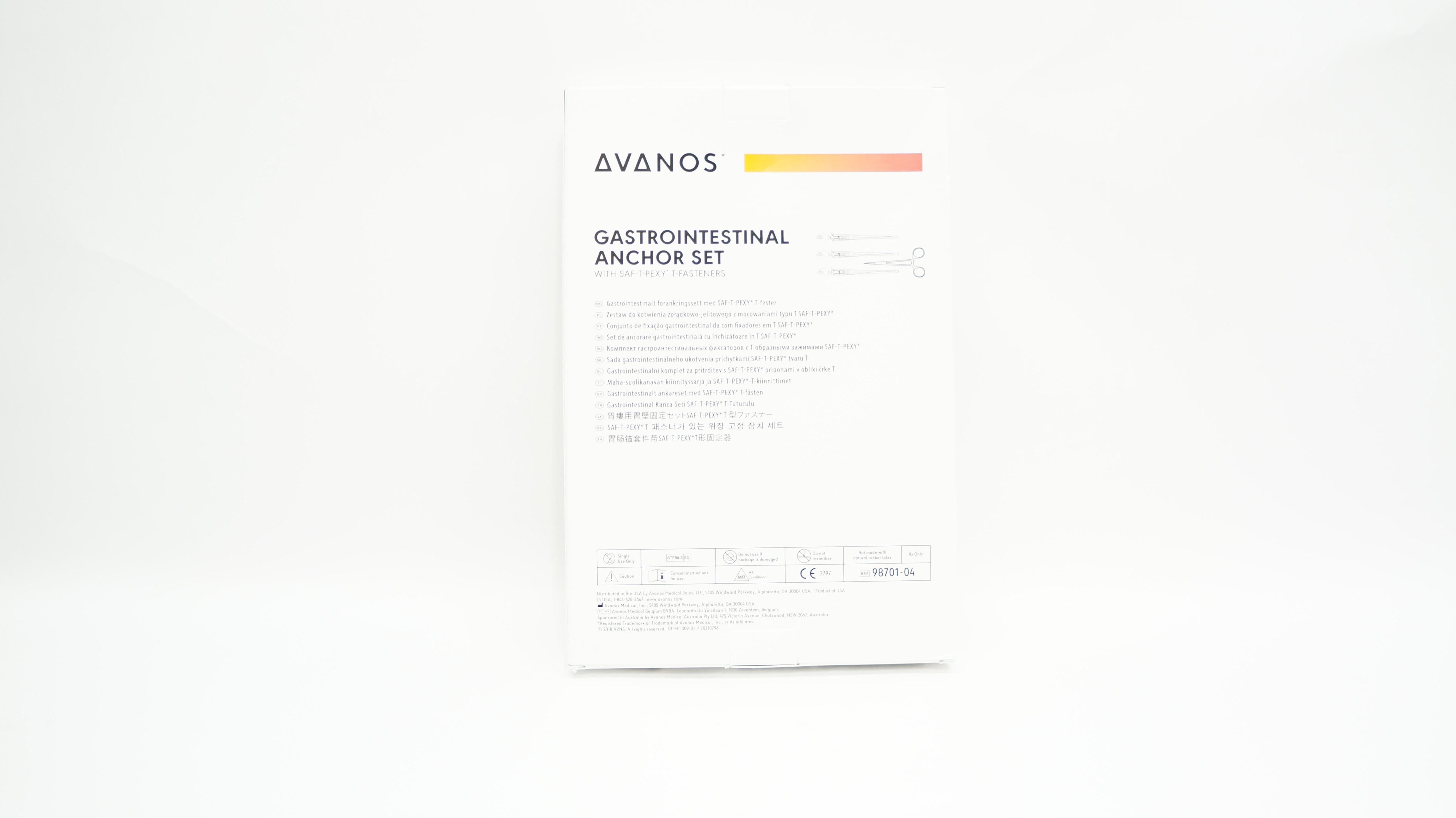 Avanos 98701-04 Gastrointestinal Anchor Set (x)