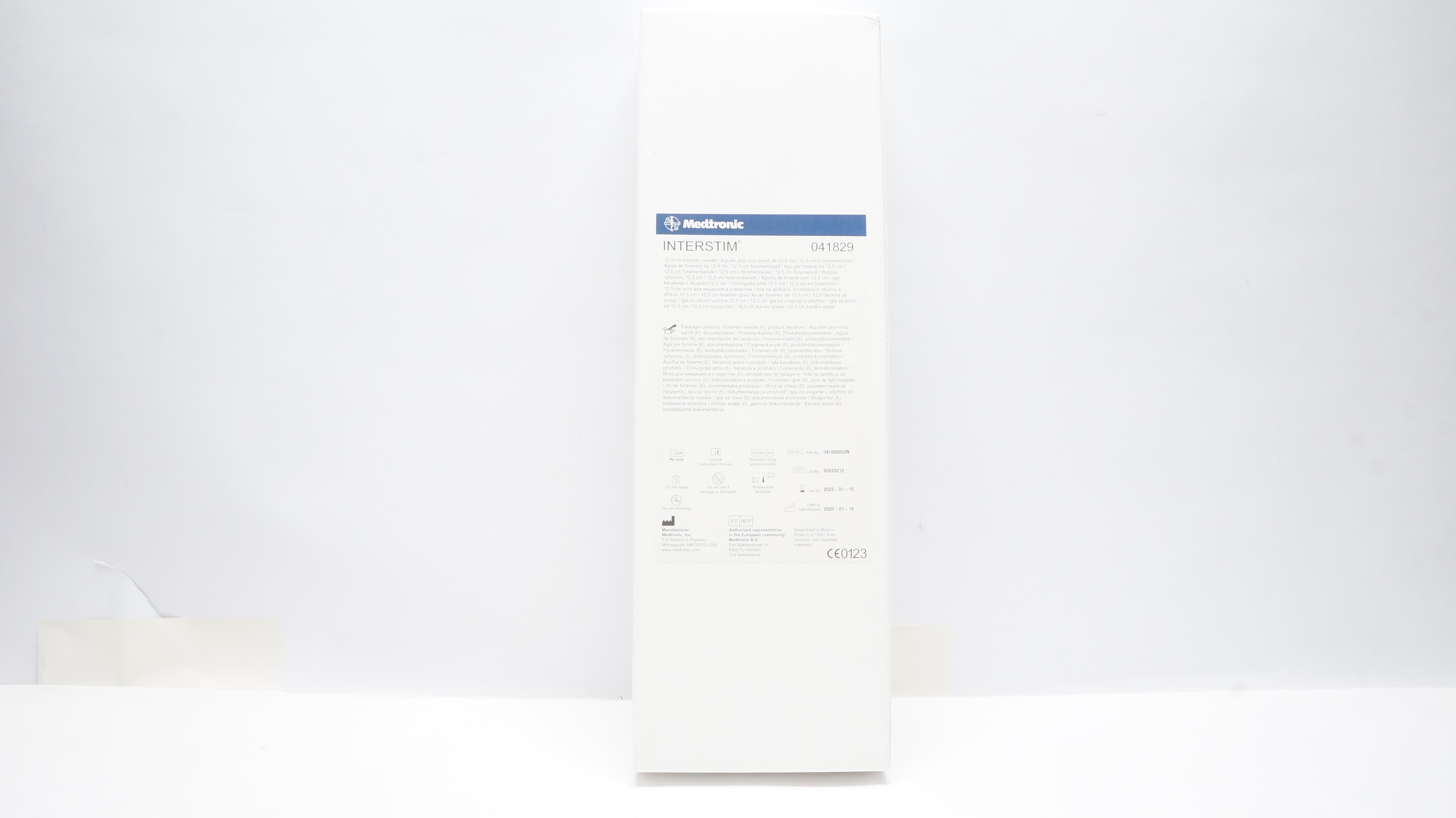 Medtronic 041829 Interstim Stainless Steel Foramen Ndle, 12.5 cm (x) - Box of 4