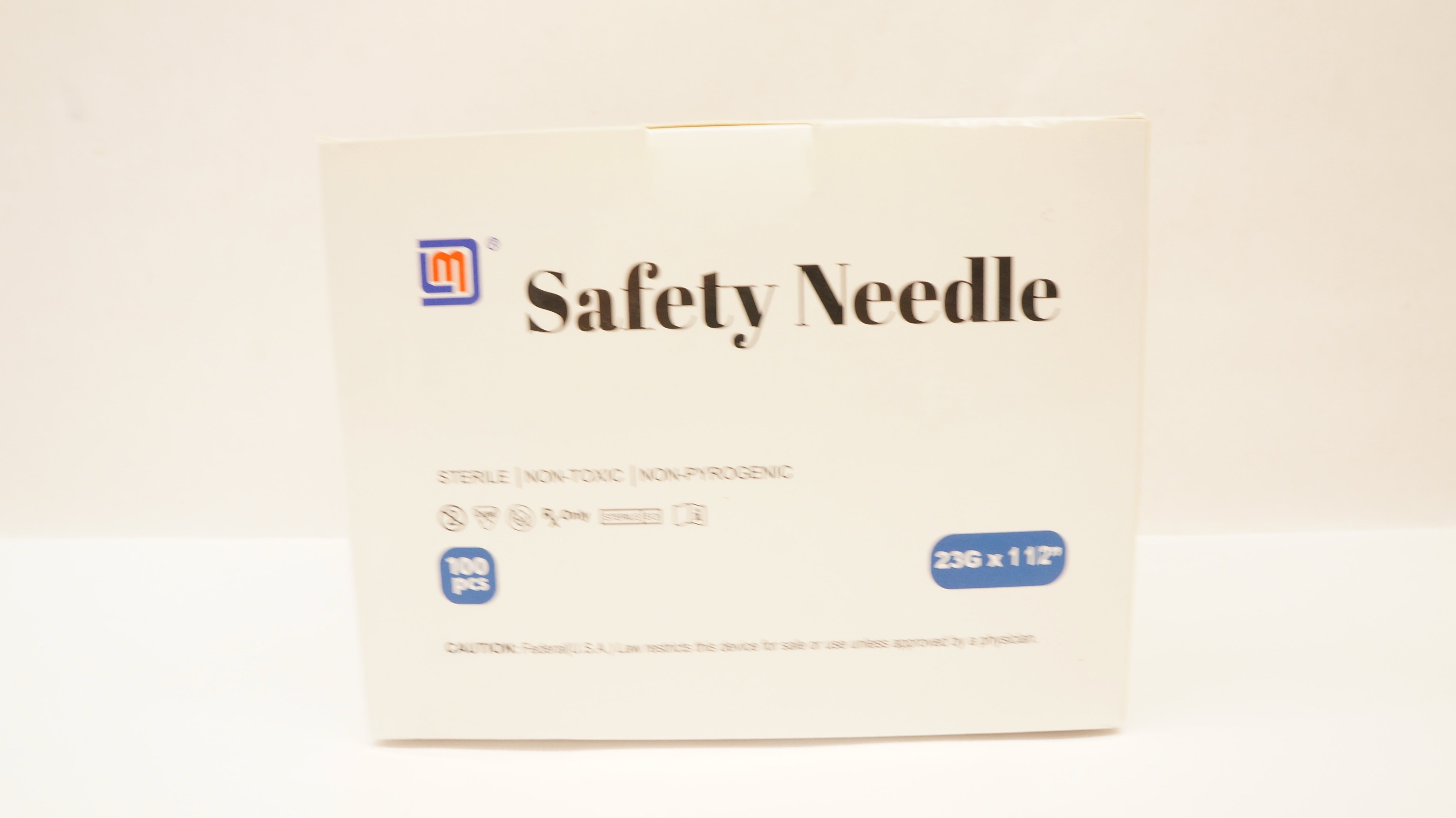 Yangzhou Medline N-2315 Safety Needle 23G x 1 1/2inch - Box of 100