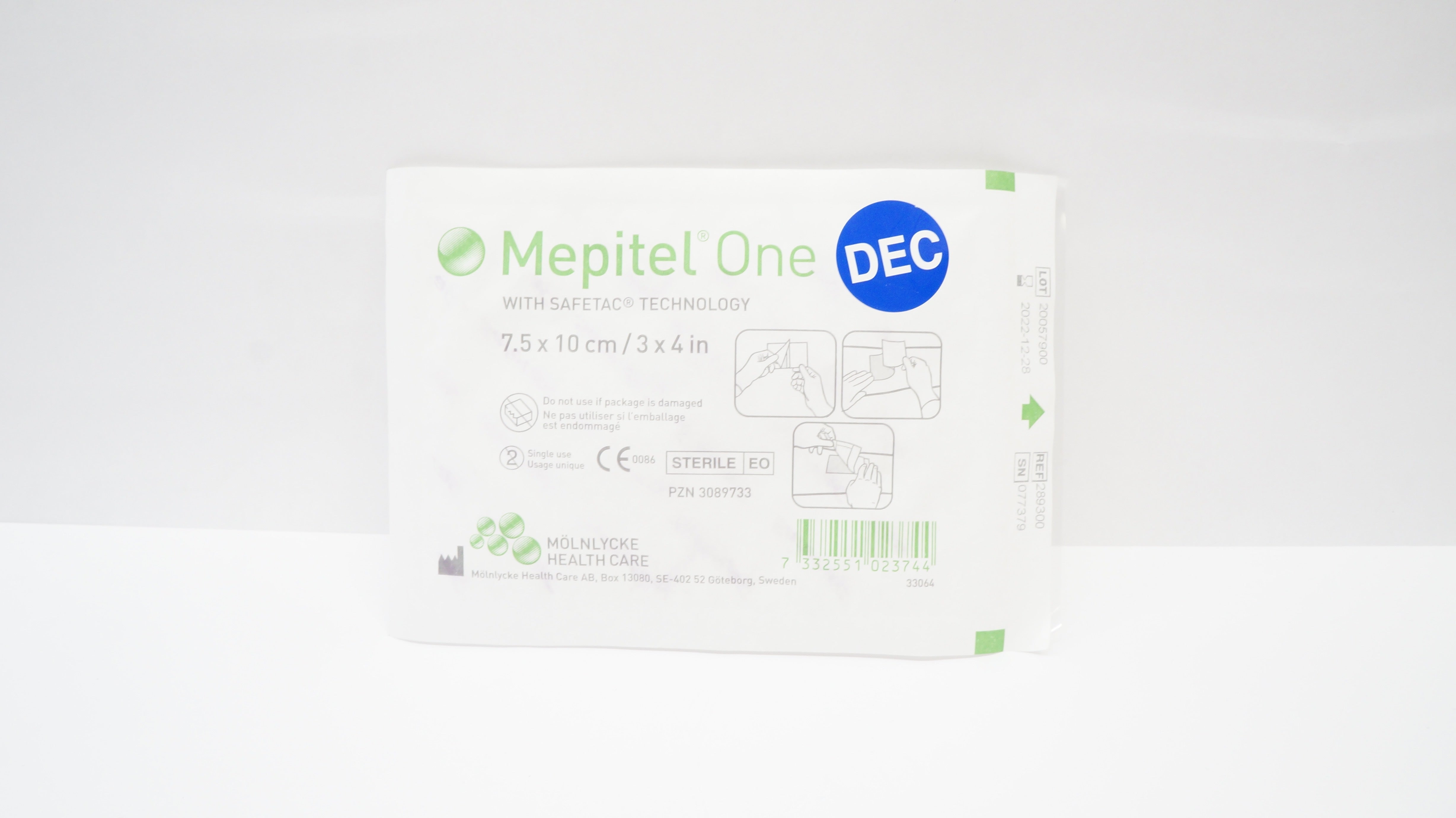 Molnlycke 289300 Mepitel One Soft Silicone Wound Contact 3 x 4inch (x)