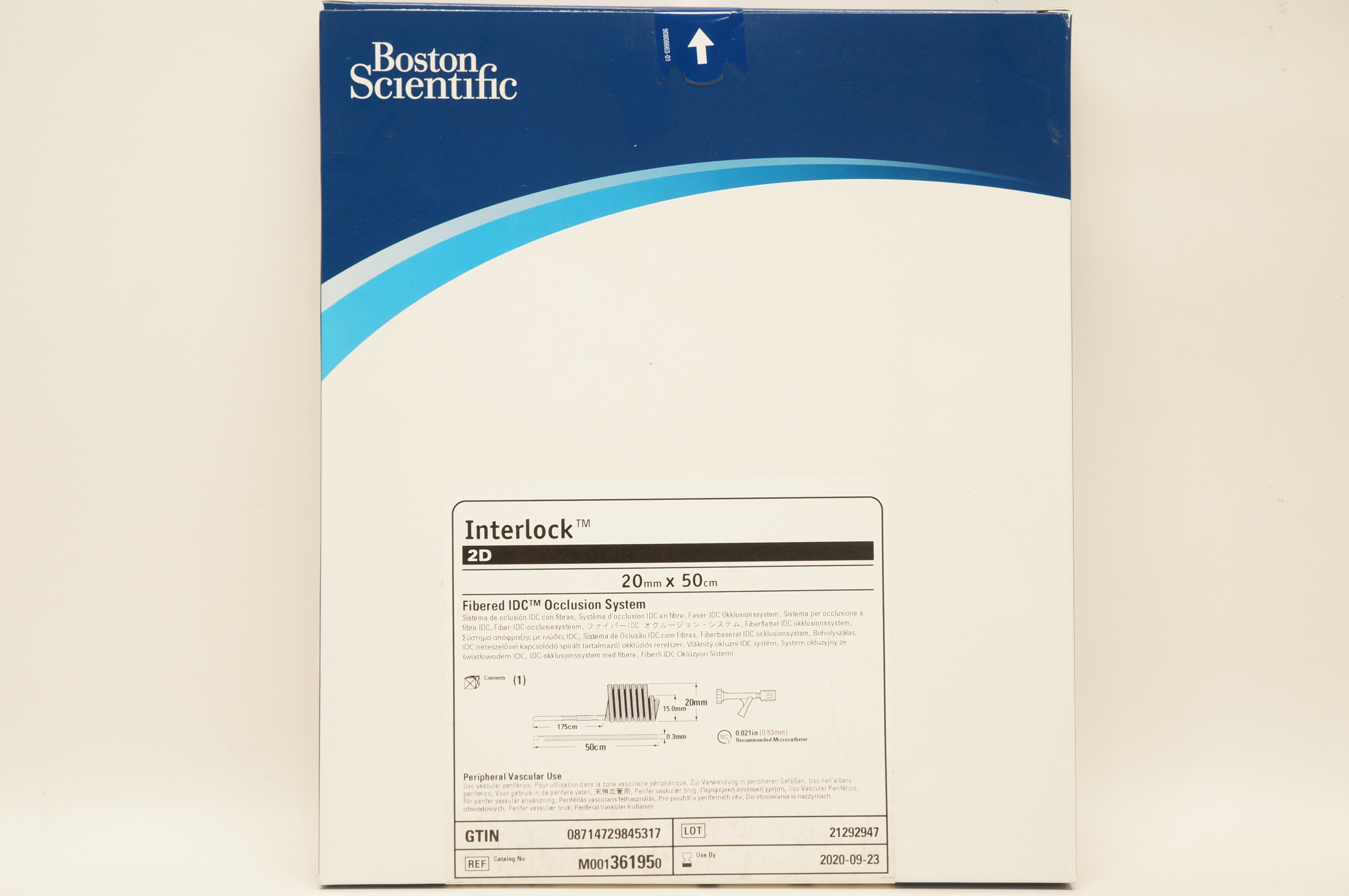 Boston Scientific 36195 InterLock Fibered IDC Occlusion System 20mm x 50cm (x)