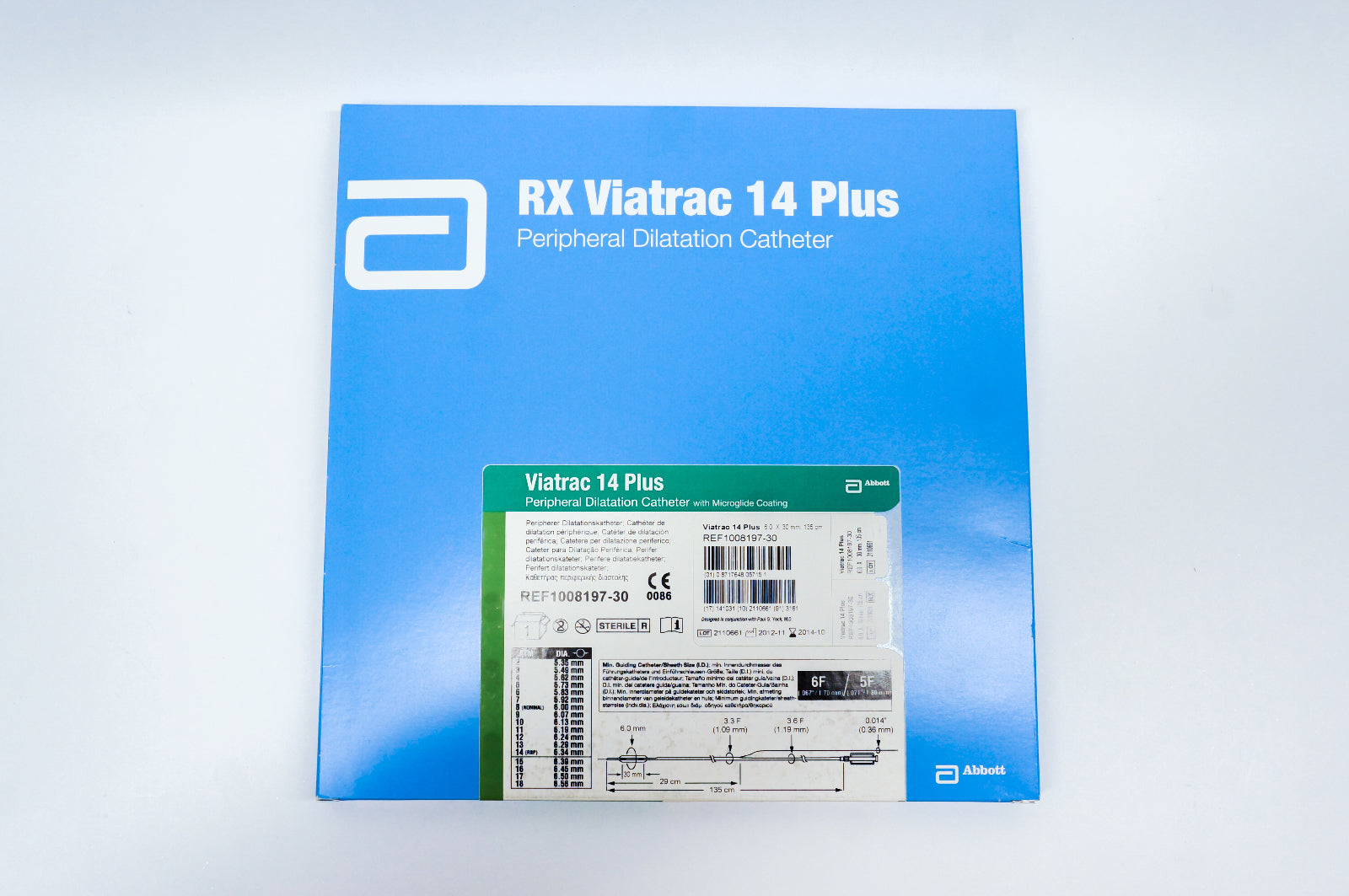Abbott 100819730 Viatrac 14 Plus Peripheral Dilatation Cath. 6F/5F (x)