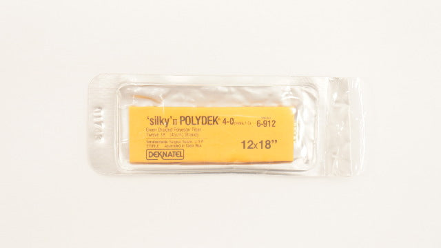 Ethicon 6-912 4-0 Silky II Polydek Green Braided Surgical Stre 12 x 18 inch