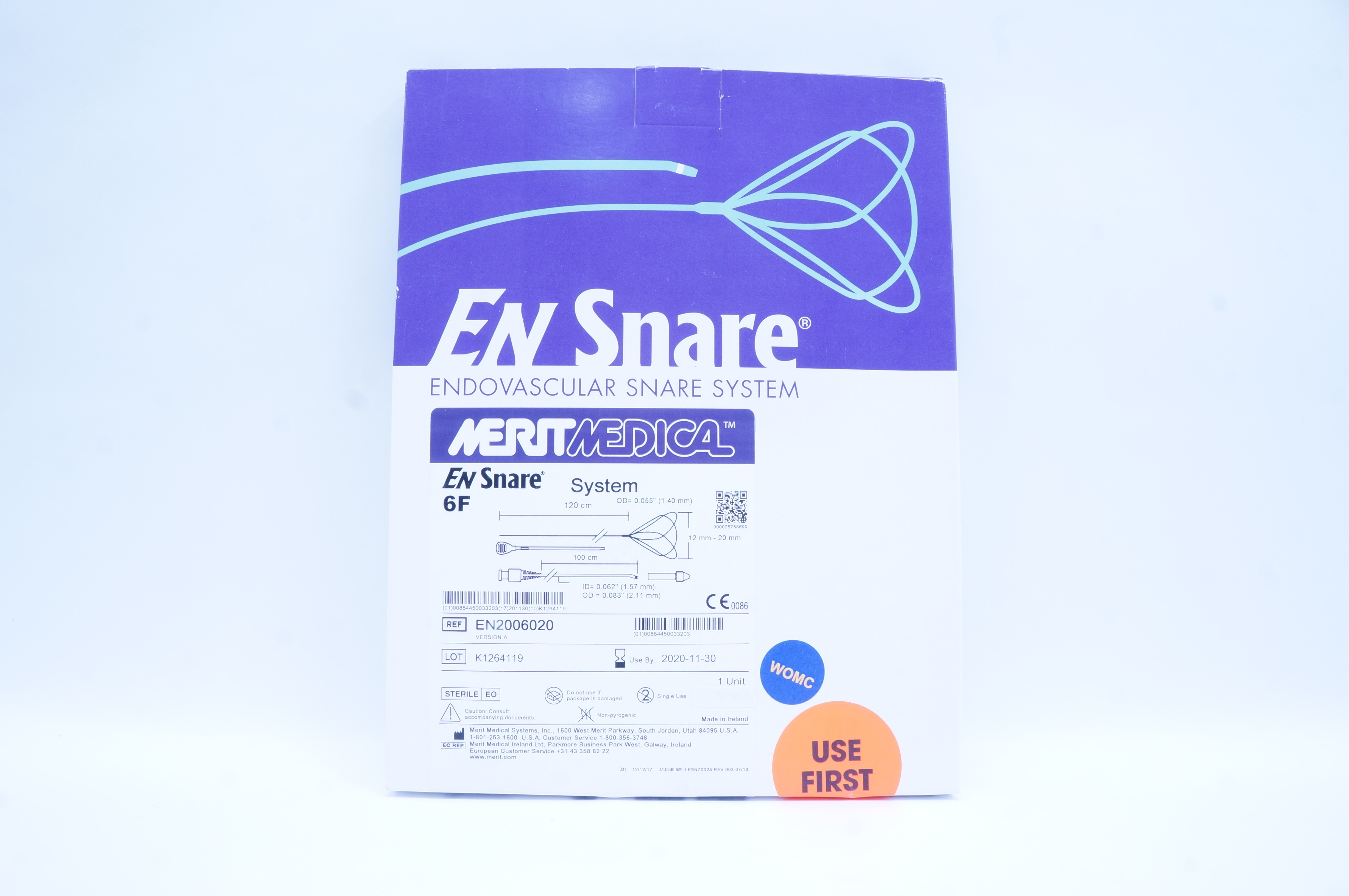 Merit Medical EN2006020 En Snare Endovascular Snare System 6F x 120 x 100cm (x)