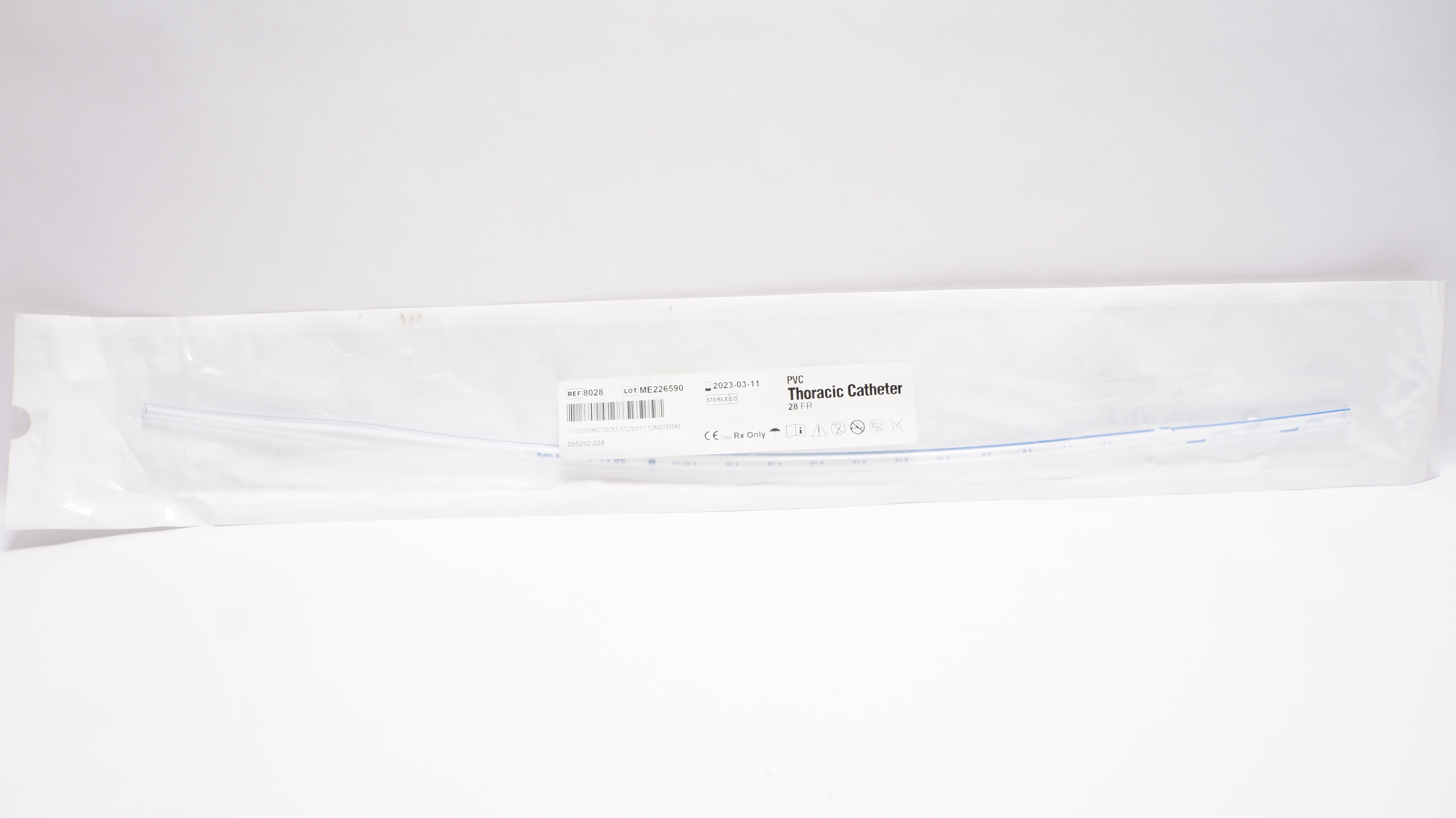 Atrium 8028 PVC Thoracic Cath. 28Fr (x)