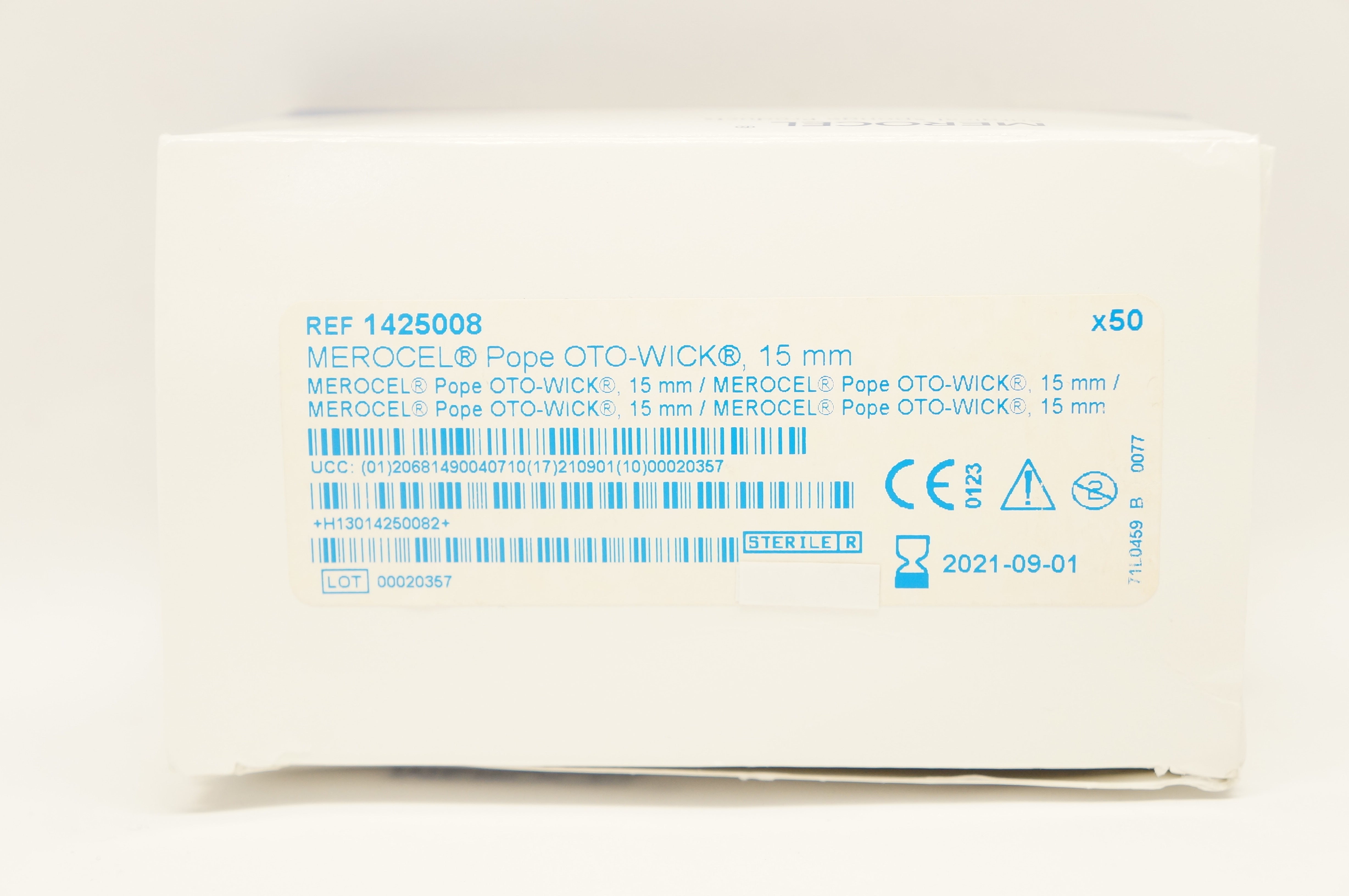 Medtronic 1425008 Merocel Pope Oto-Wick 15mm - Box of 50 (x)