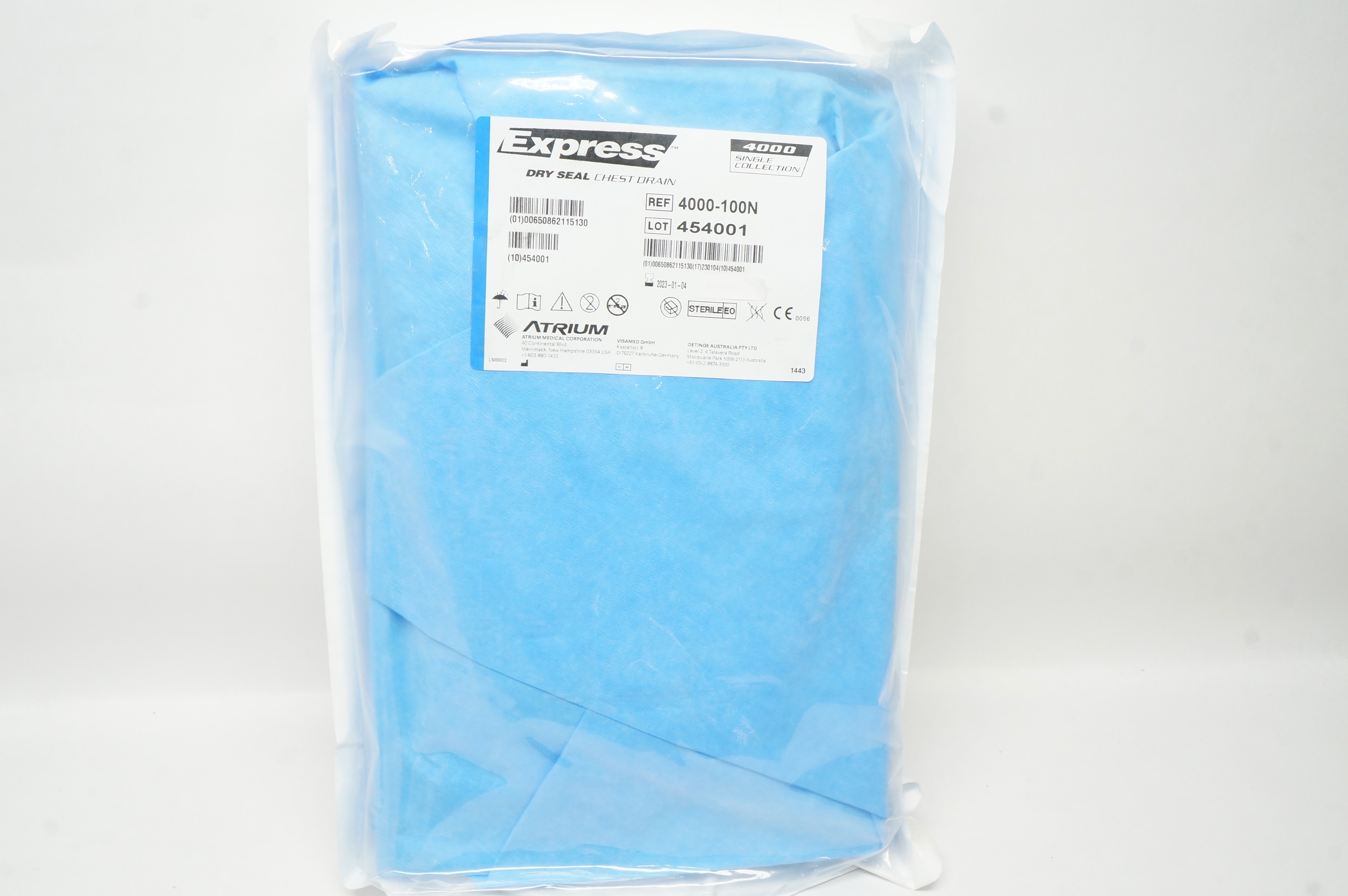 Atrium 4000-100N Express 4000 Single Collection Dry Seal Chest Drain