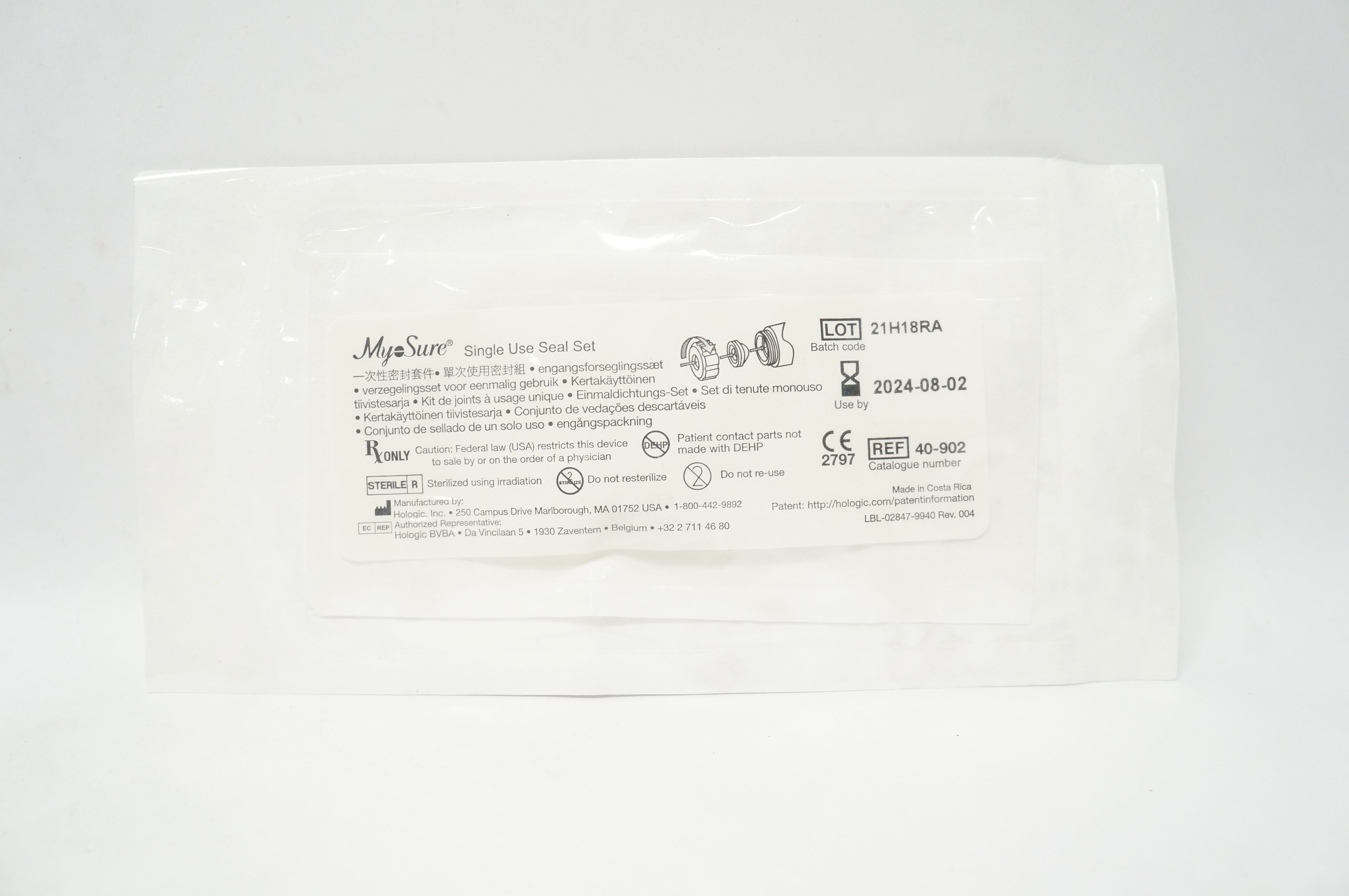 Hologic 40-902 MyoSure Single Use Seal Set