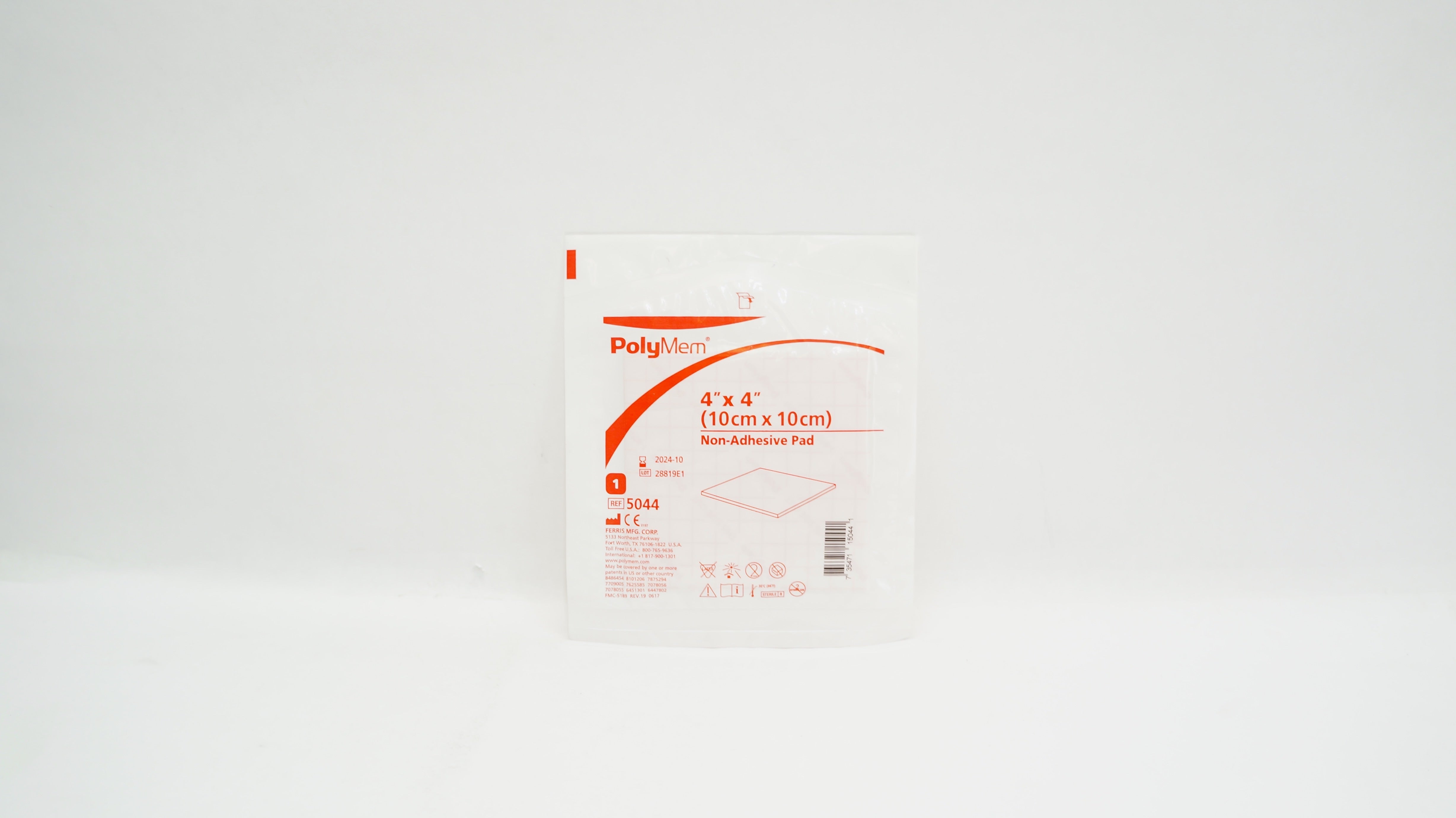 Ferris 5044 PolyMem Non-Adhesive Pad 4inch x 4inch