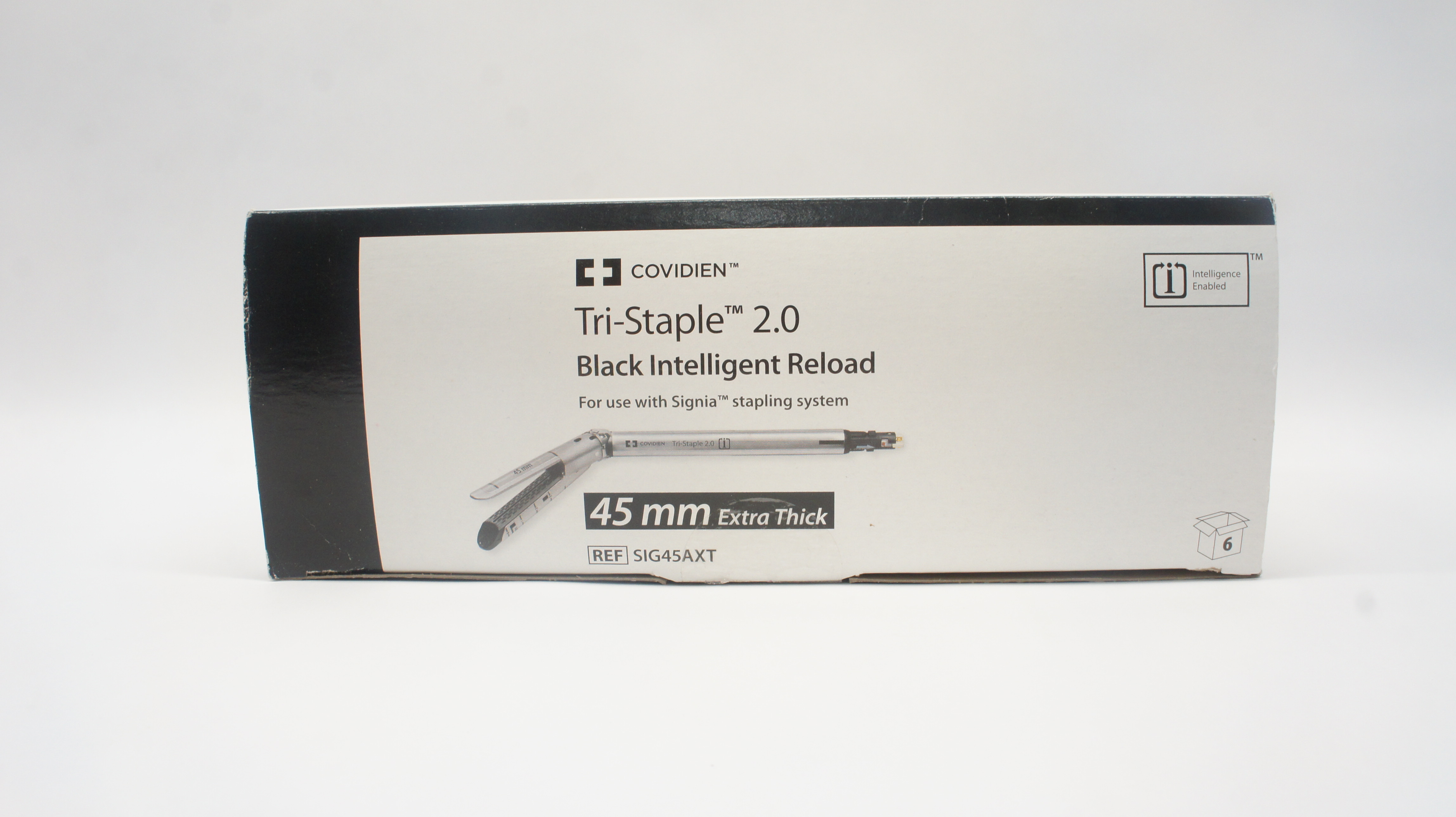 Covidien SIG45AXT Tri-Staple 2.0 Black Intelligent Reload For use with Signia stapling system 45mm Extra Thick ~ Box of 6