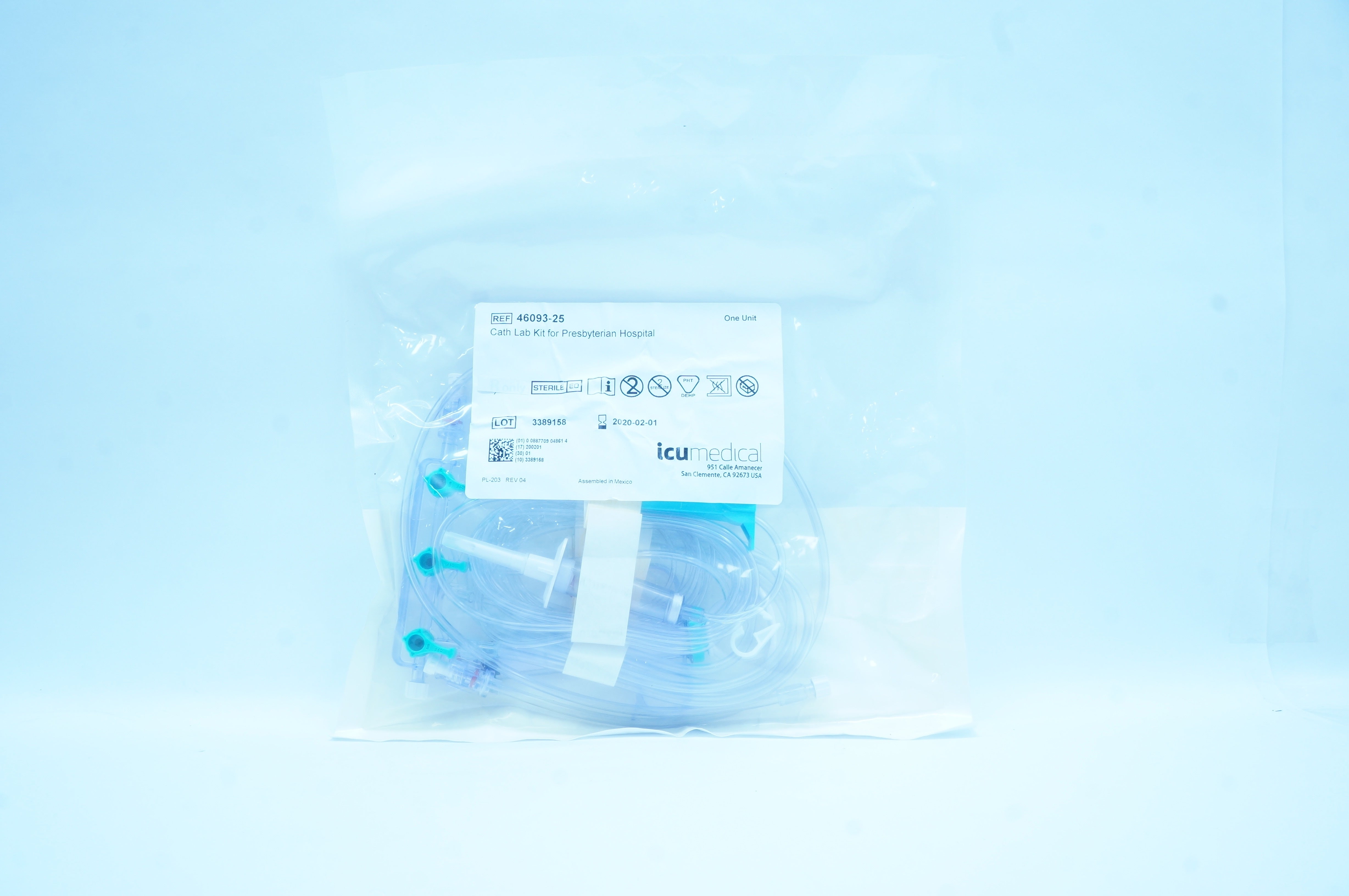 ICU Medical 46093-25 Cath Lab Kit For Presbyterian Hospital (x)