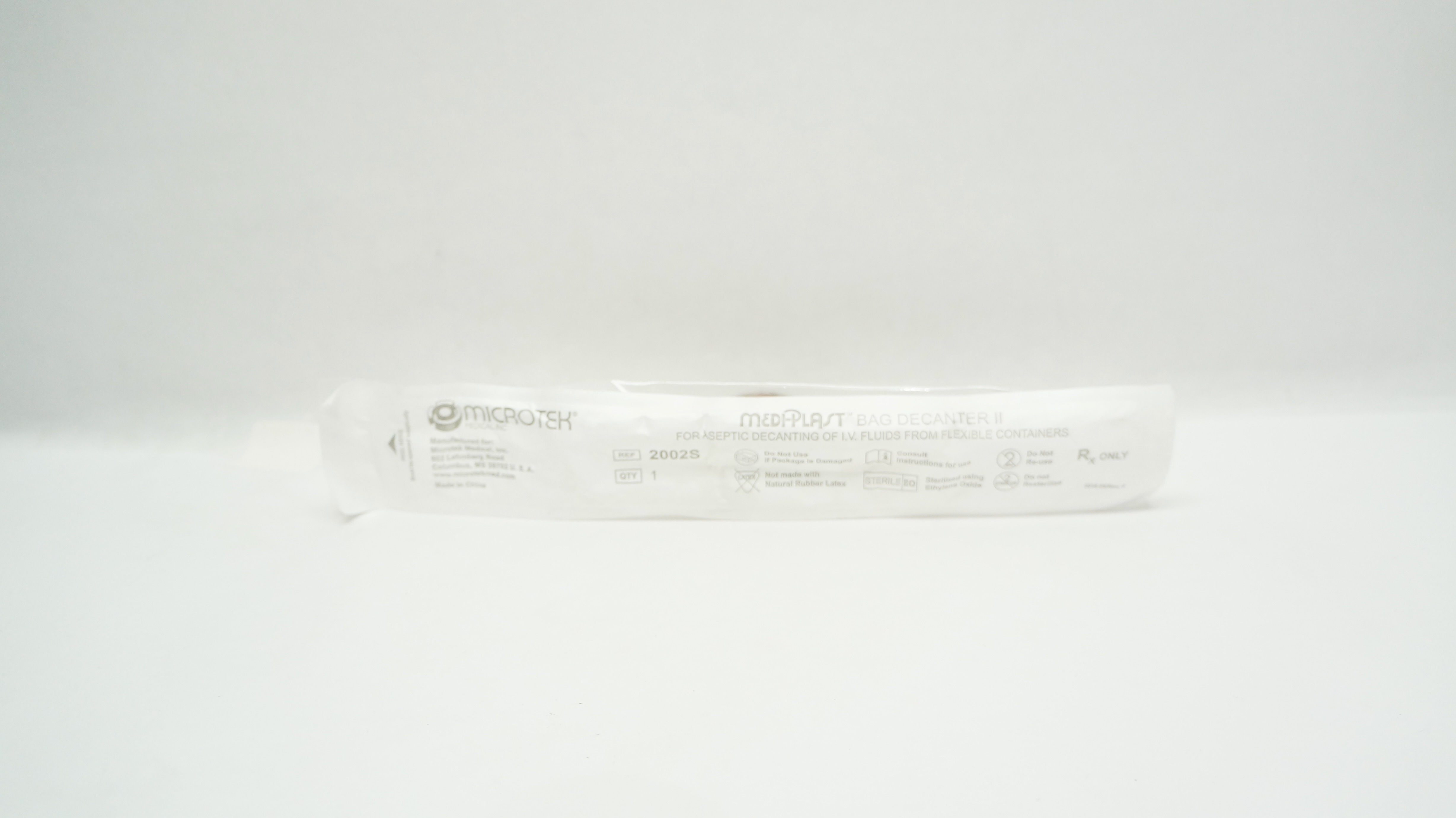 Microtek Medical 2002S Medi-Plast Bag Decanter II