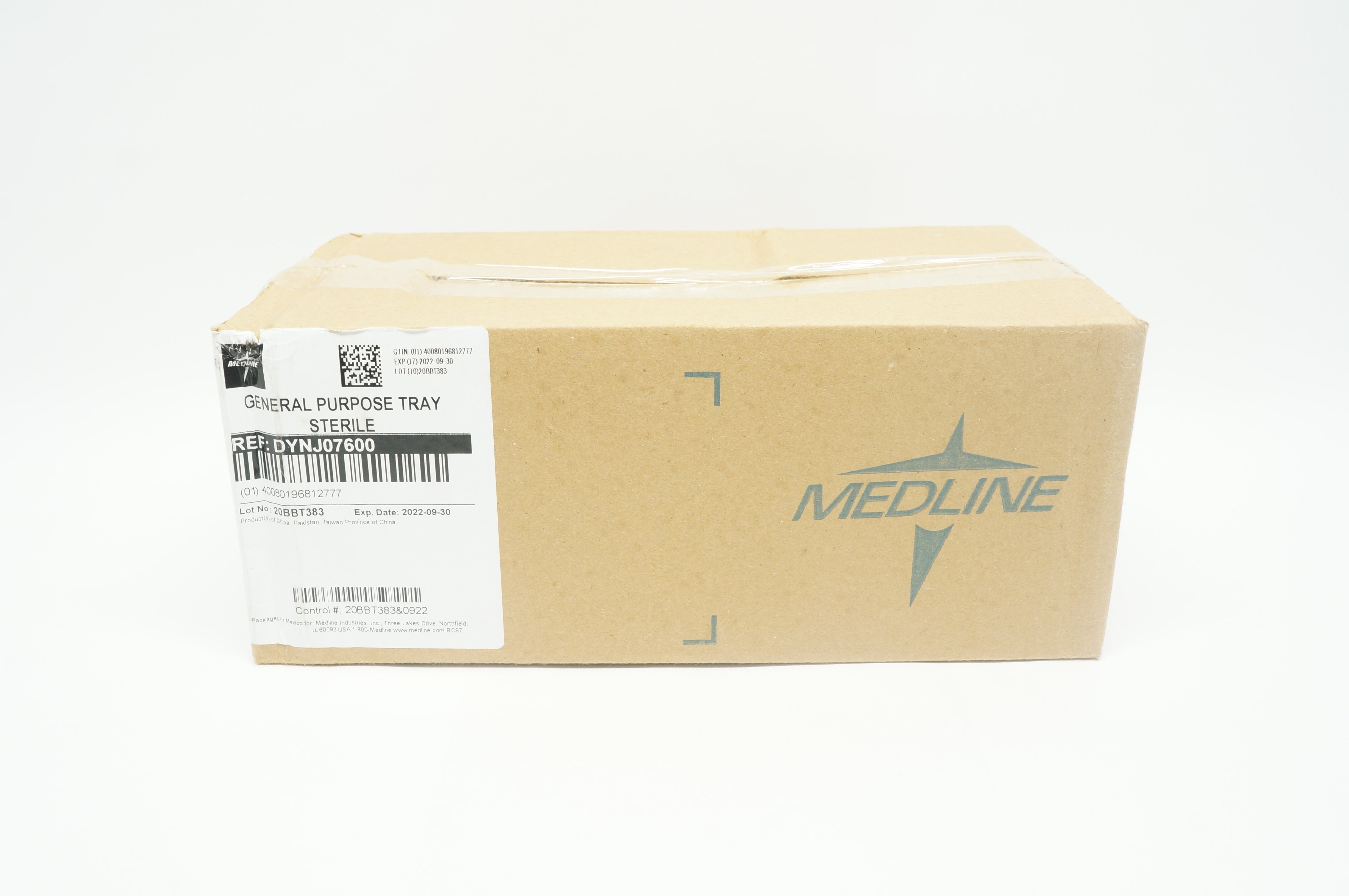 Medline DYNJ07600 General Purpose Tray W/ Comfort Loop Instruments - Box of 20