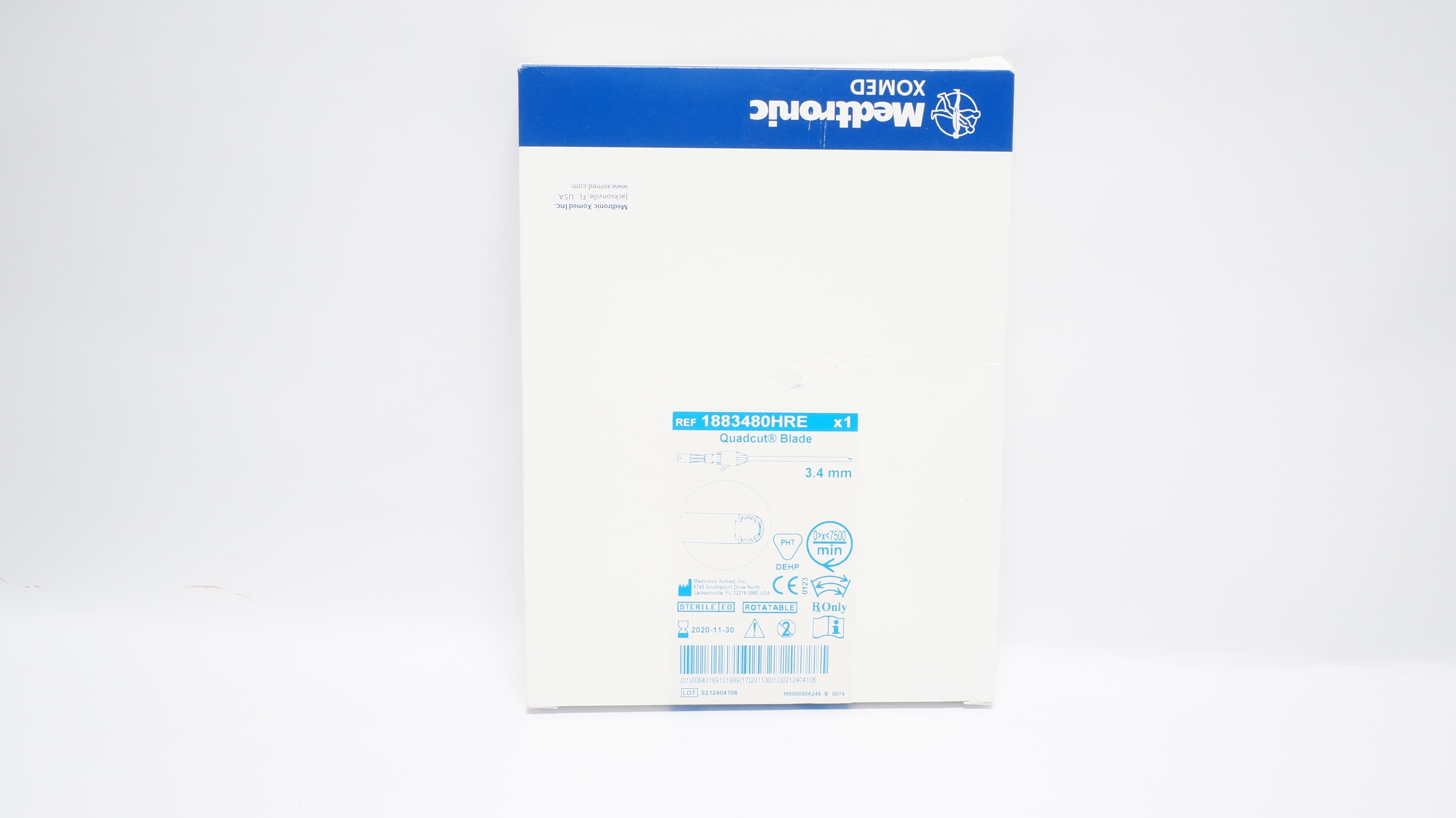 Medtronic 1883480HRE Quadcut Blade, 3.4mm (x)