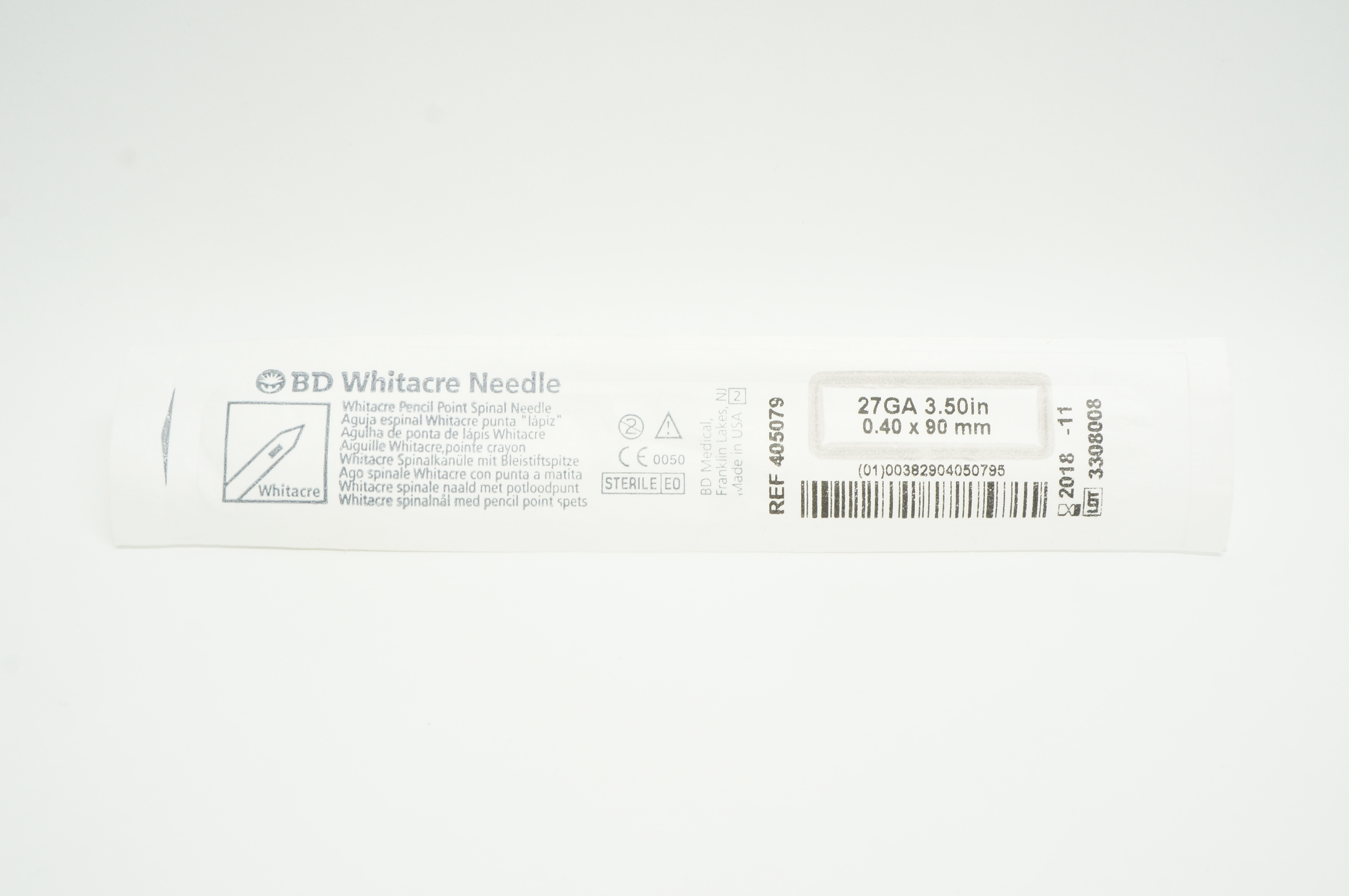 BD 405079 Whitacre Pencil Point Spinal Ndle 27Gа x 3.50 inch (x)