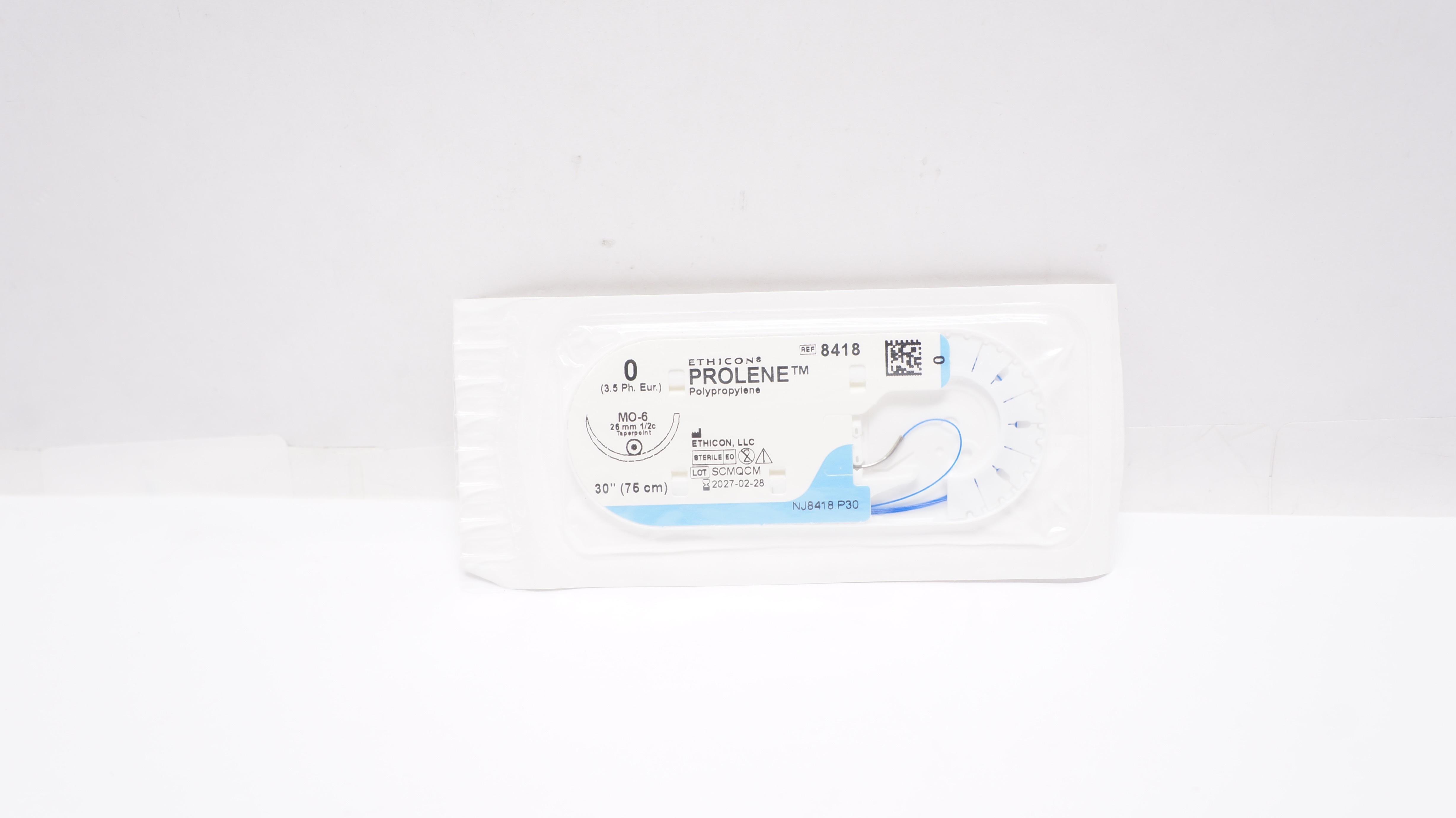 Ethicon 8418 0 PROLENE Polypropylene Stre MO-6 26mm 1/2c Taperpoint, 30inch
