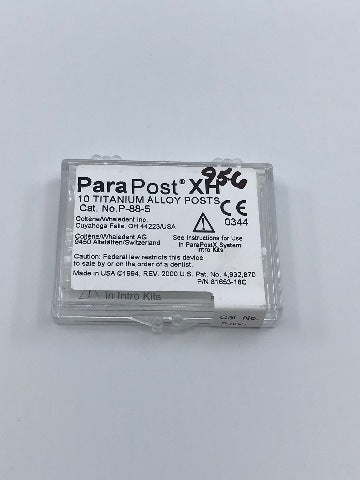 Coltene/Whaledent P-88-5 ParaPost XL Titanium Alloy Posts ~ Box of 10