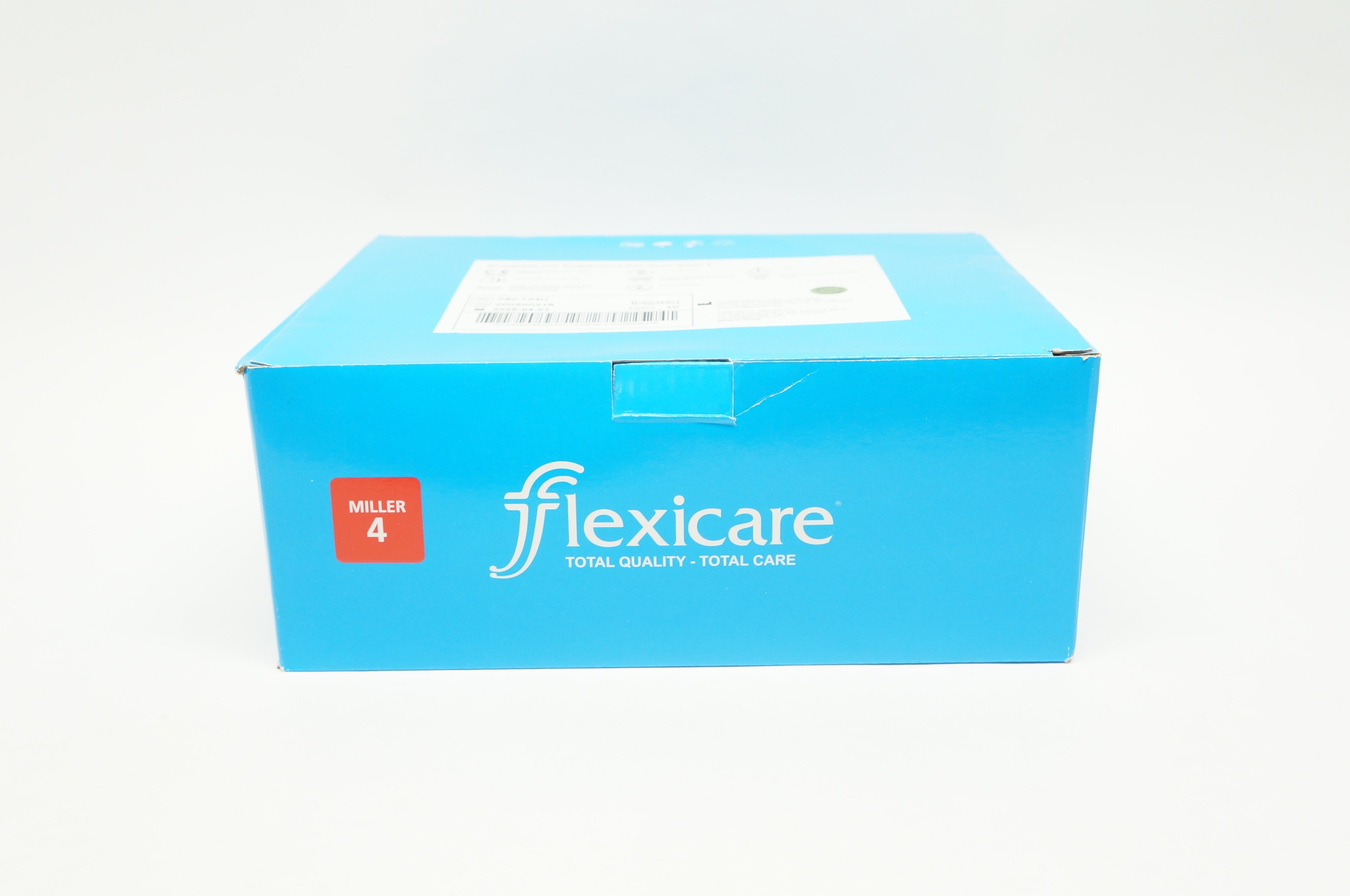 Flexicare 040724U BriteBlade Pro SingleUse Fiber Optic Miller 4 Box