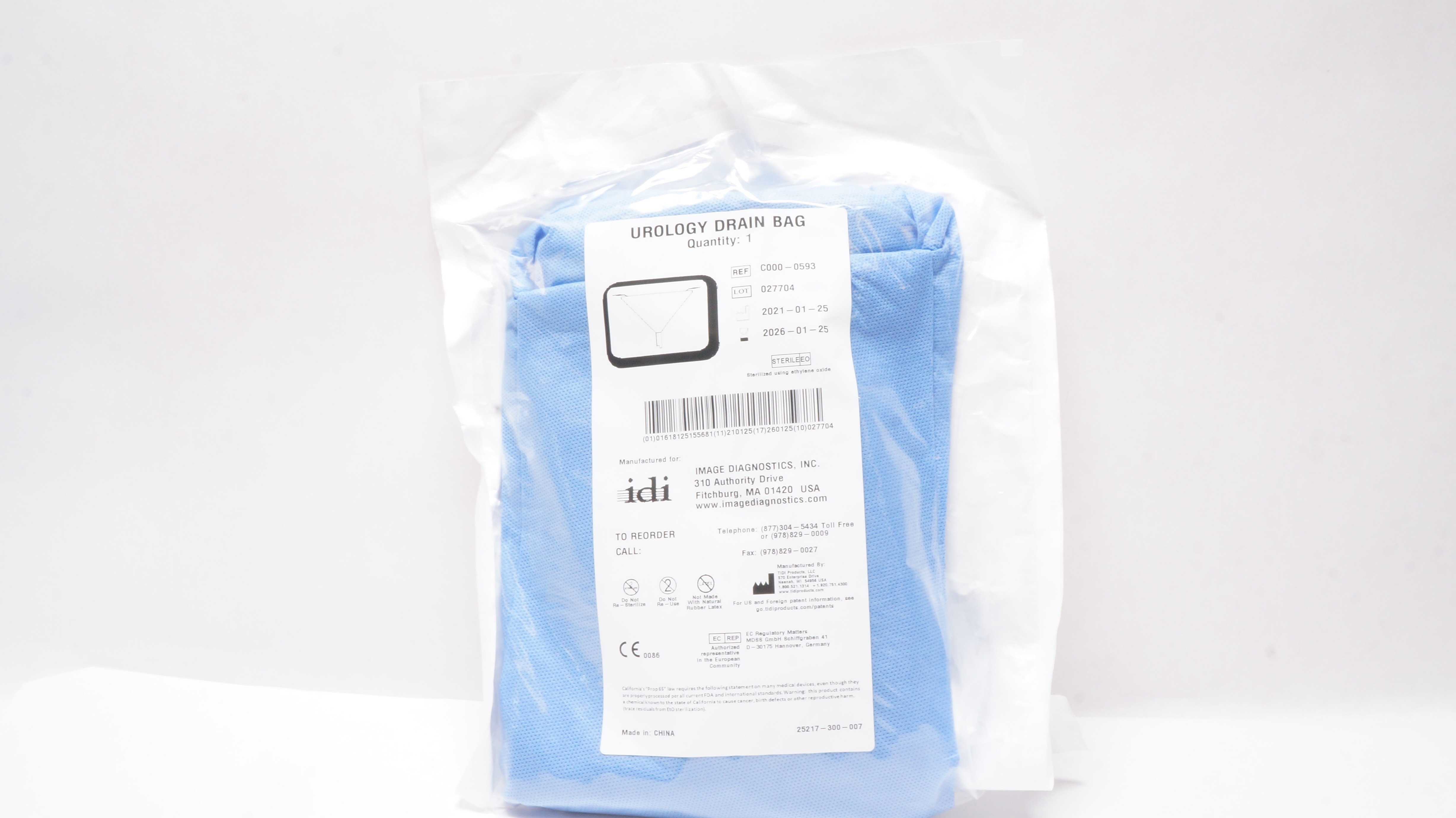 TIDI Products C000-0593 Urology Drain Bag