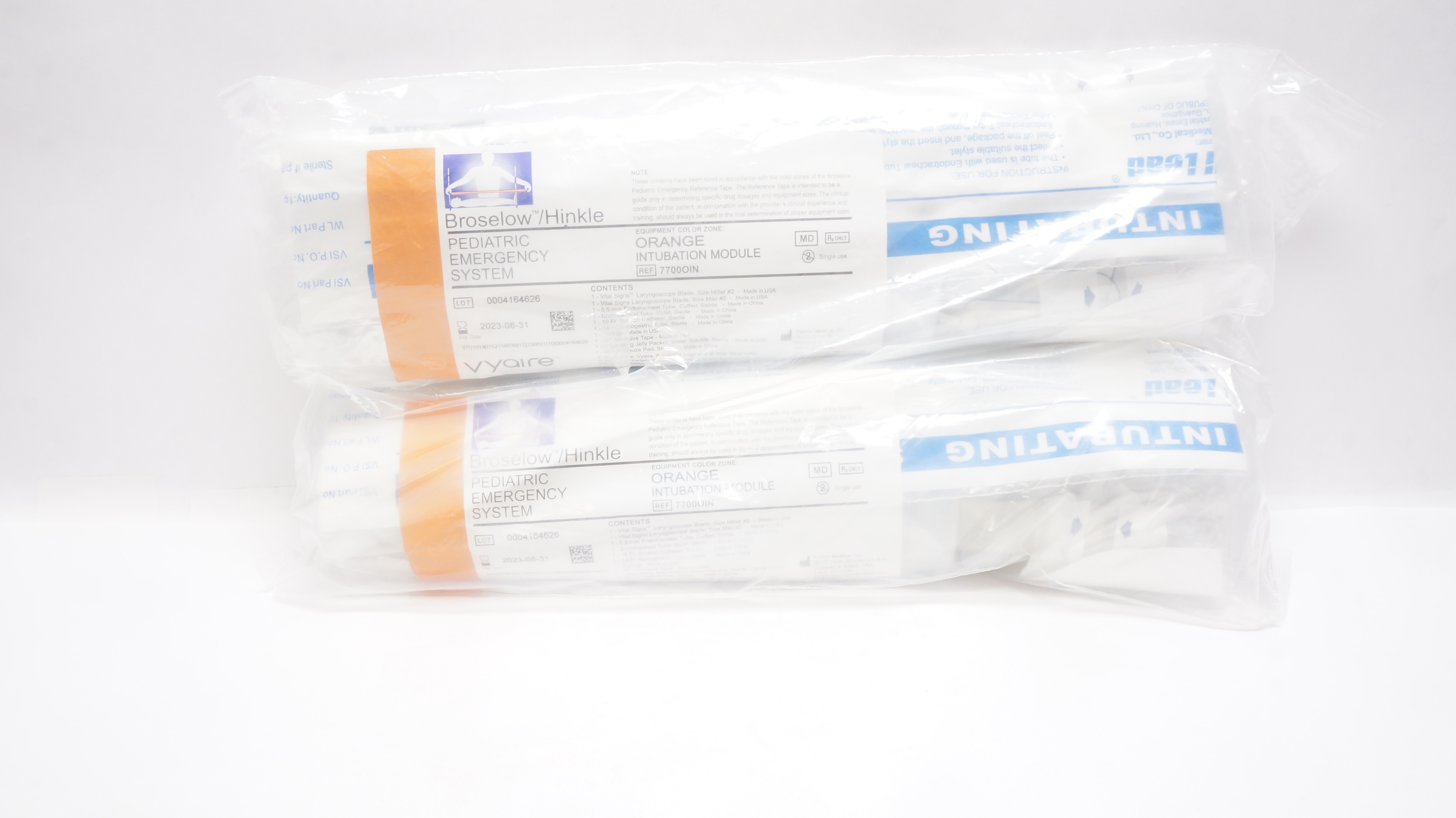 Vyaire 7700OIN Broselow/Hinkle Intubation Module Orange (x)