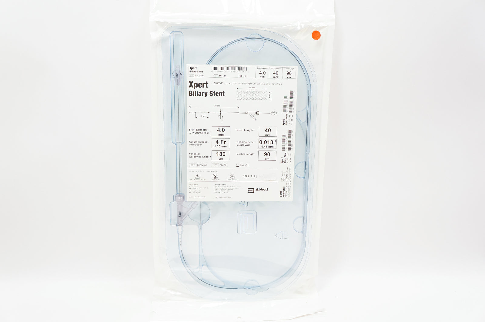 Abbott 20514-01 Xpert Biliary Stnt 4.0mm x 40mm x 90cm (x)