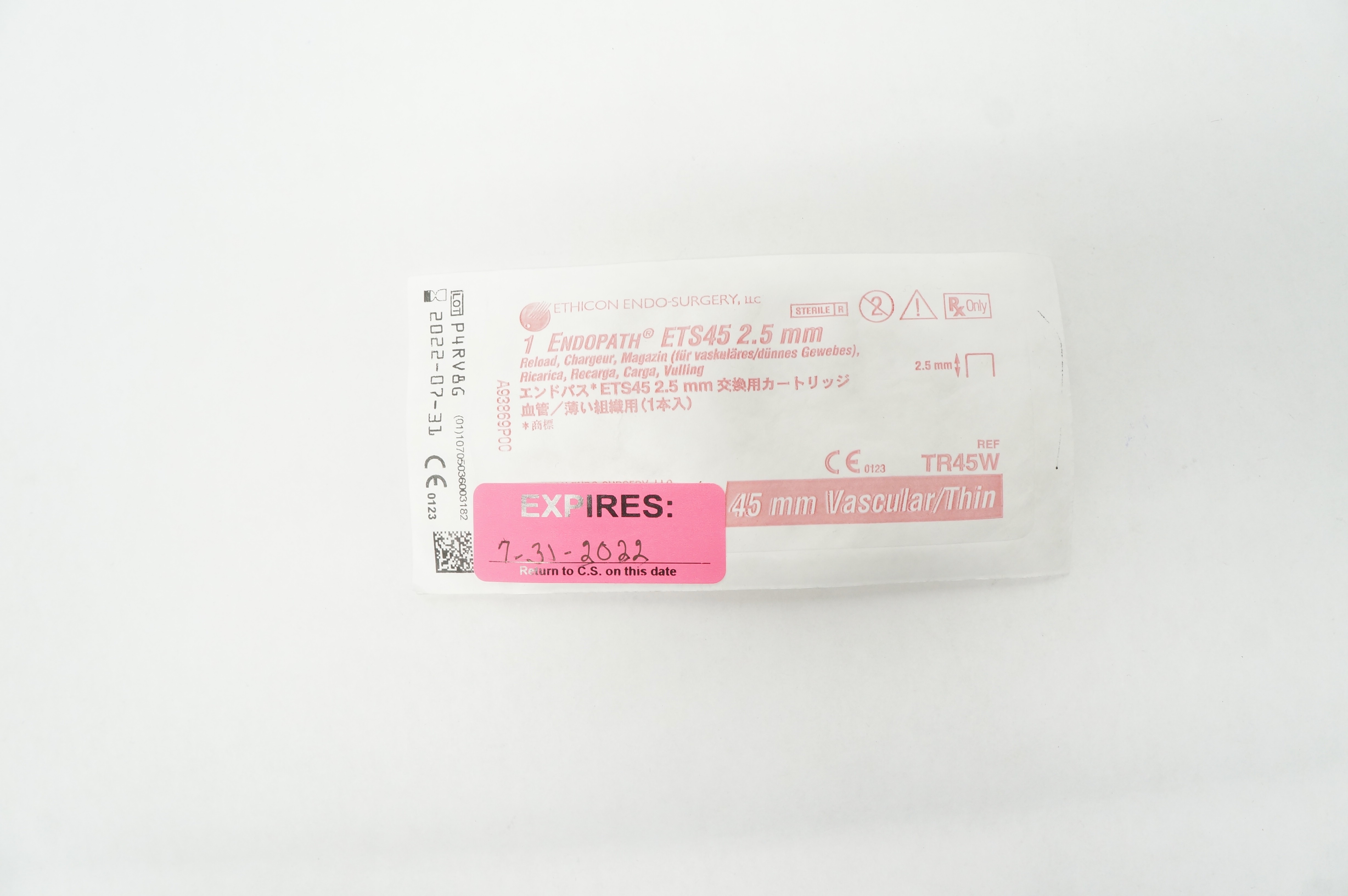 Ethicon TR45W 1 Endopath ETS45 2.5mm Reload 45mm Vascular/Thin (x)