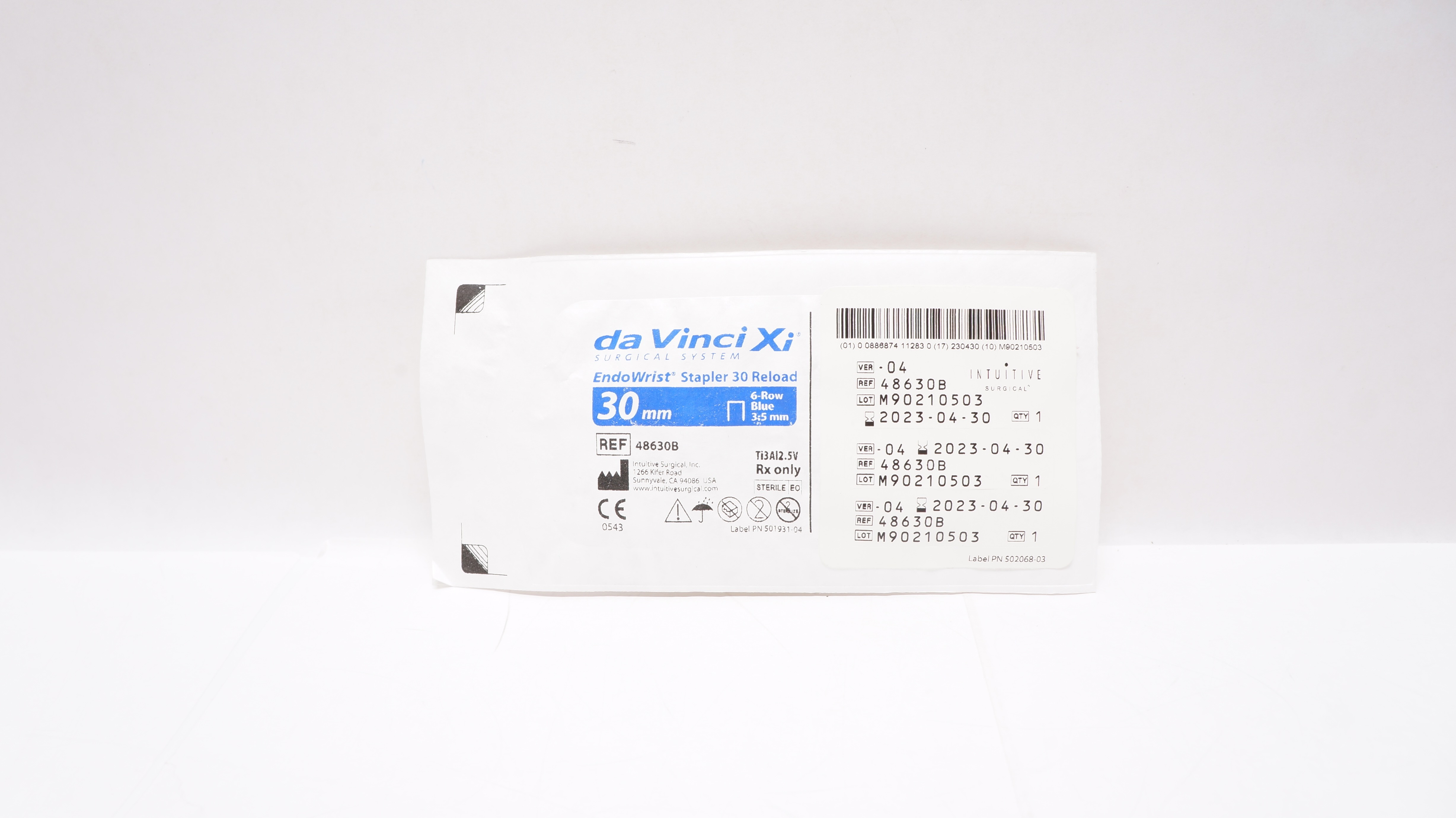 Intuitive 48630B DaVinci XI EndoWrist Stapler 30 Reload 6 Row 3.5mm x 30mm (x)