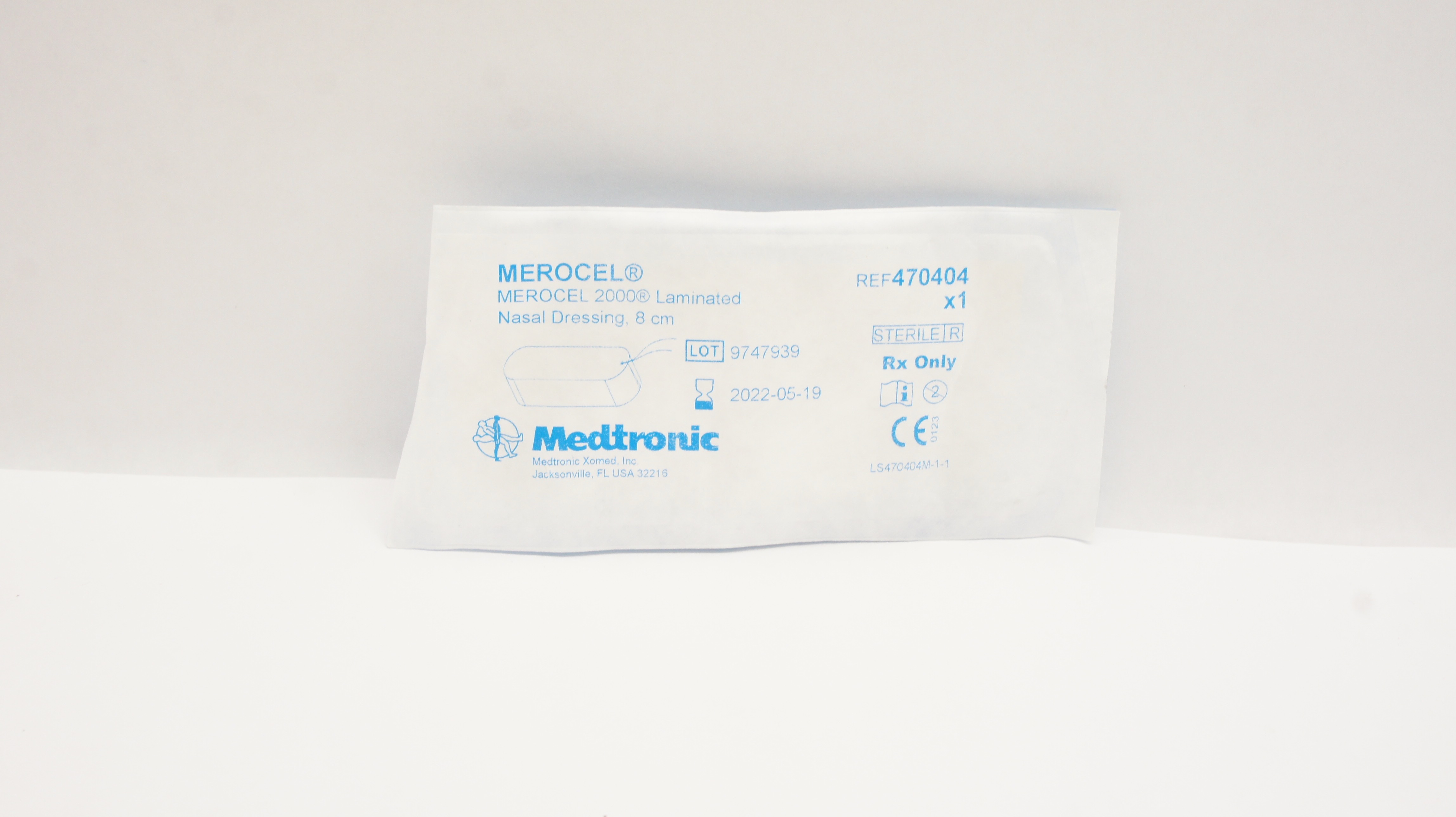 Medtronic 470404 MEROCEL 2000 Laminated Nasal Dressing 8cm (x)
