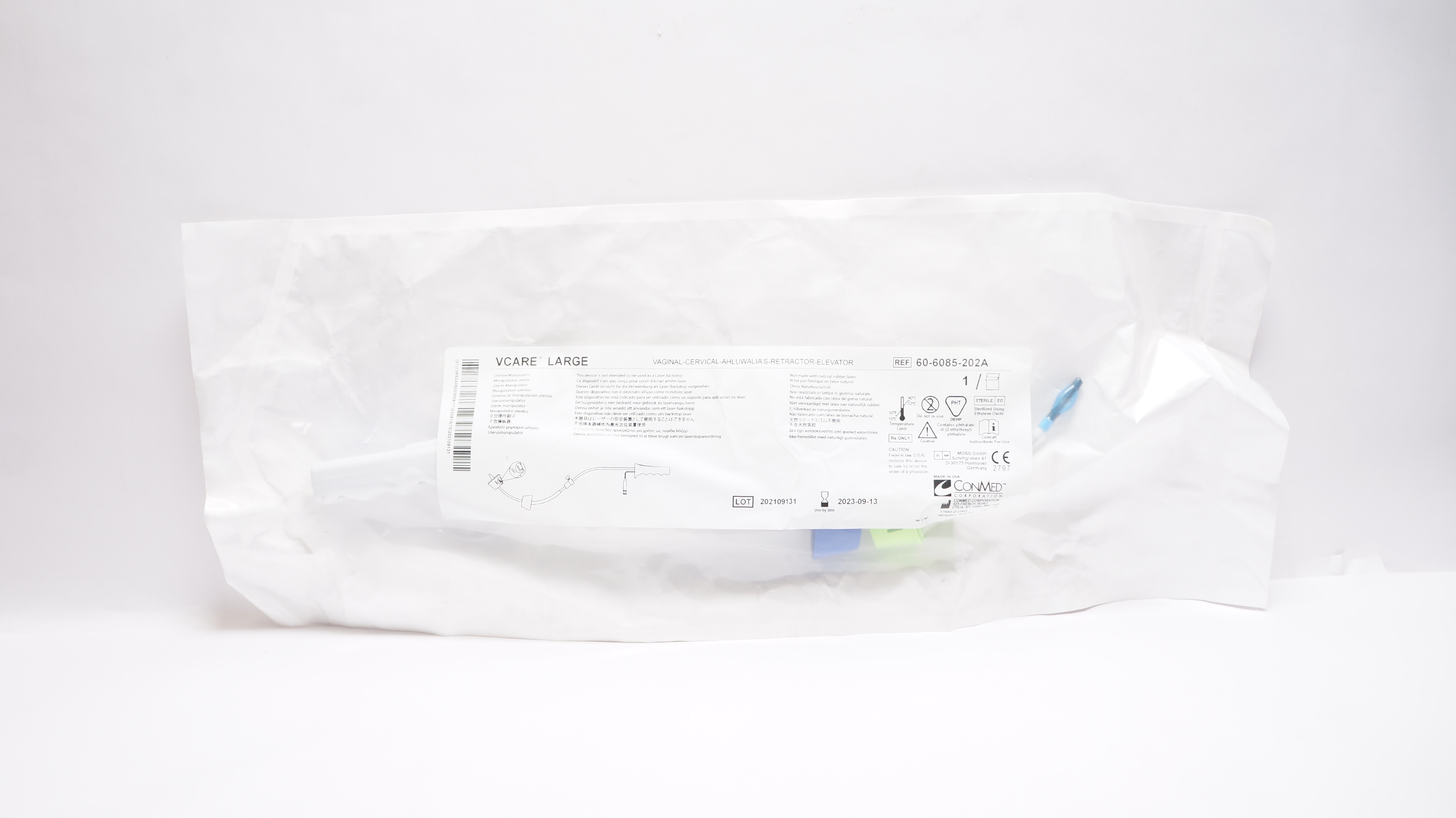 ConMed 60-6085-202A Vcare Vaginal-Cervical-Ahluwalia's-Retractor-Elevator (x)