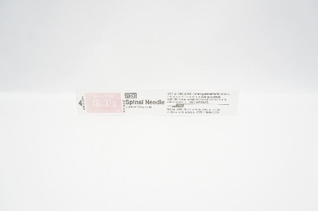 BD 5184 Spinal Ndle. Quincke Type Point 18G x 3-1/2 inch