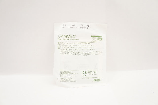 Ansell 20685270 Gammex Non-Latex PI Green Polyisoprene Surgical Gloves, Size 7