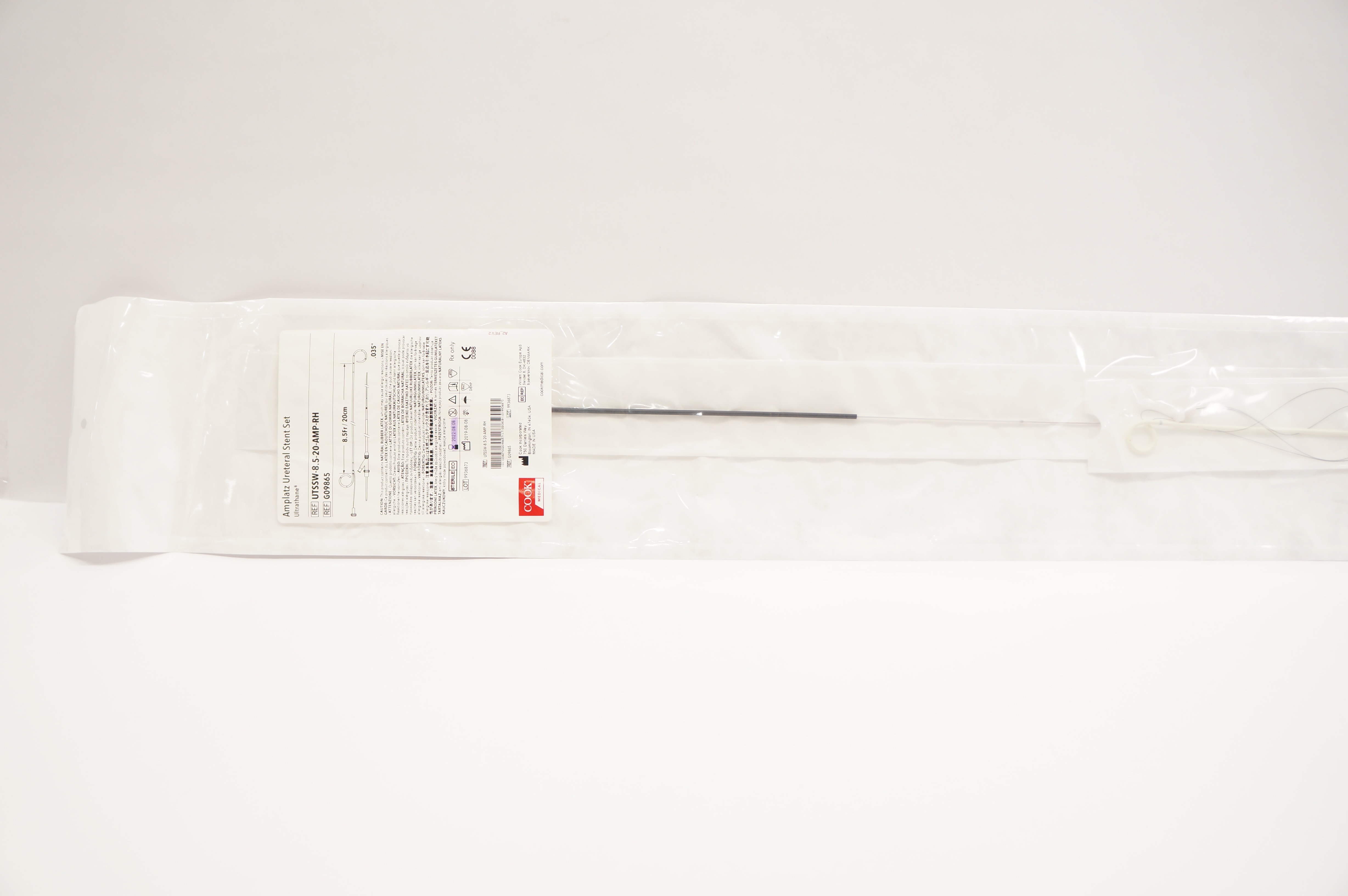 Cook Medical G09865 Amplatz Ureteral Stnt Set 8.5Fr x .035inch x 20cm (x)