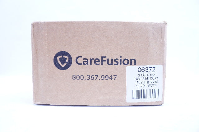 CareFusion 351408-01 1 Ply Thermal 3 1/8 inch x 120 inch - Case of 50