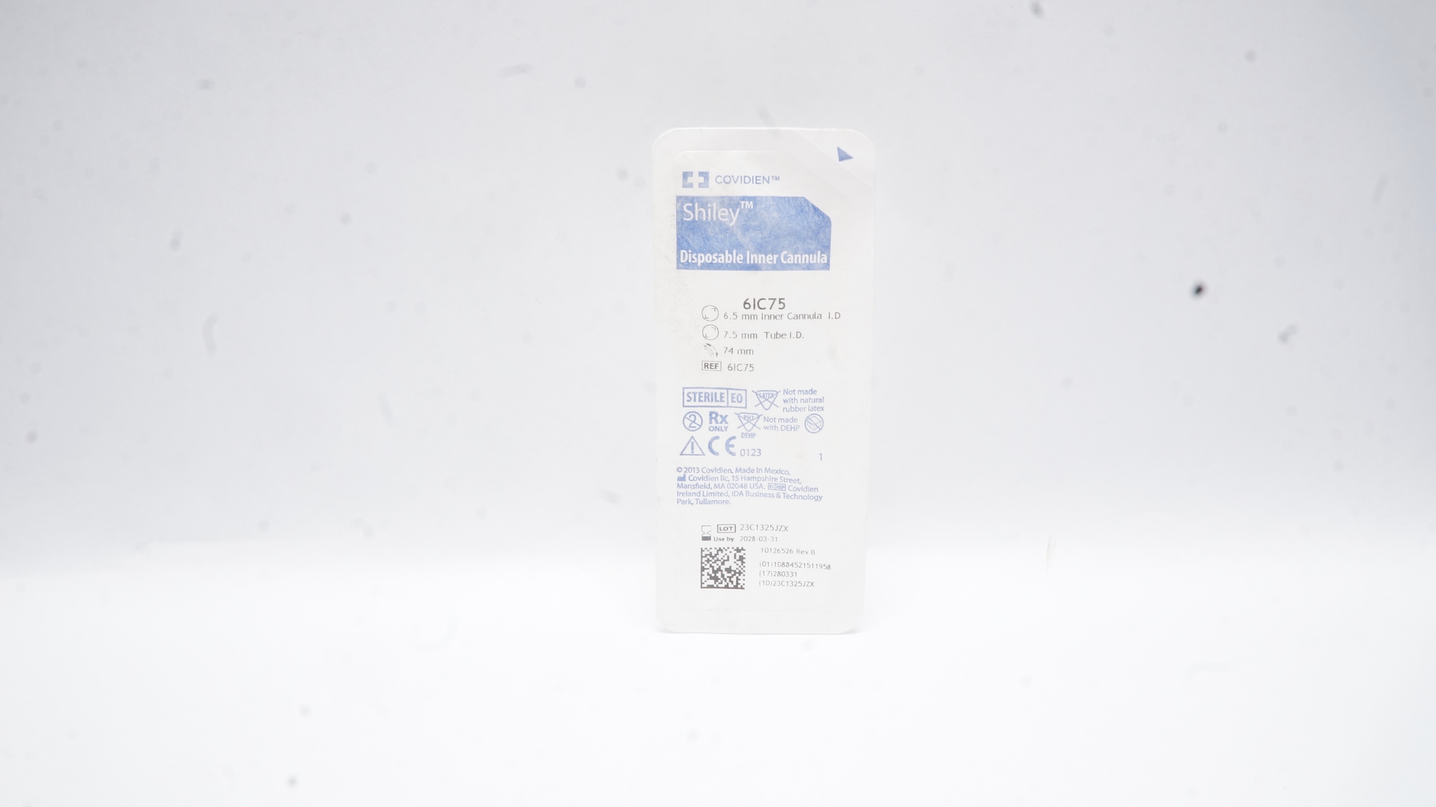 Covidien 6IC75 Shiley Disposable Inner Cannula 6.5 mm I.D. x 7.5 mm Tube x 74mm