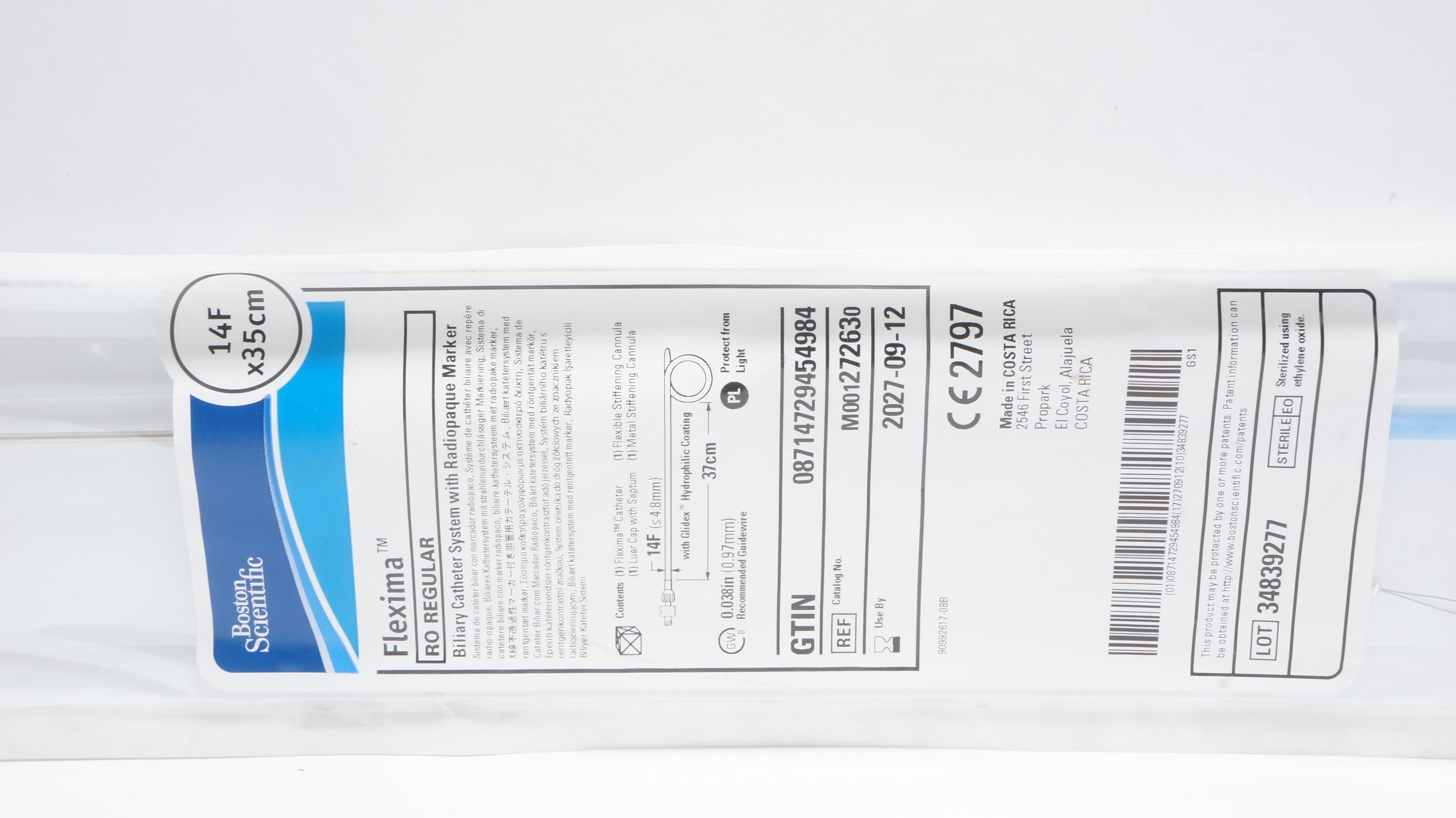 Boston Scientific M001272630 Flexima RO Regular Biliary Cath. System 14F x 35cm